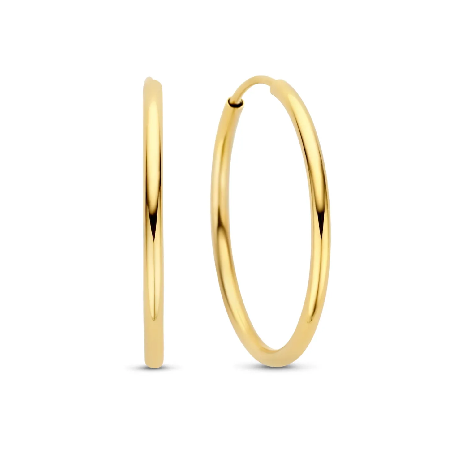 Le Marais Cerise 14 karaat gouden creolen (20 mm)