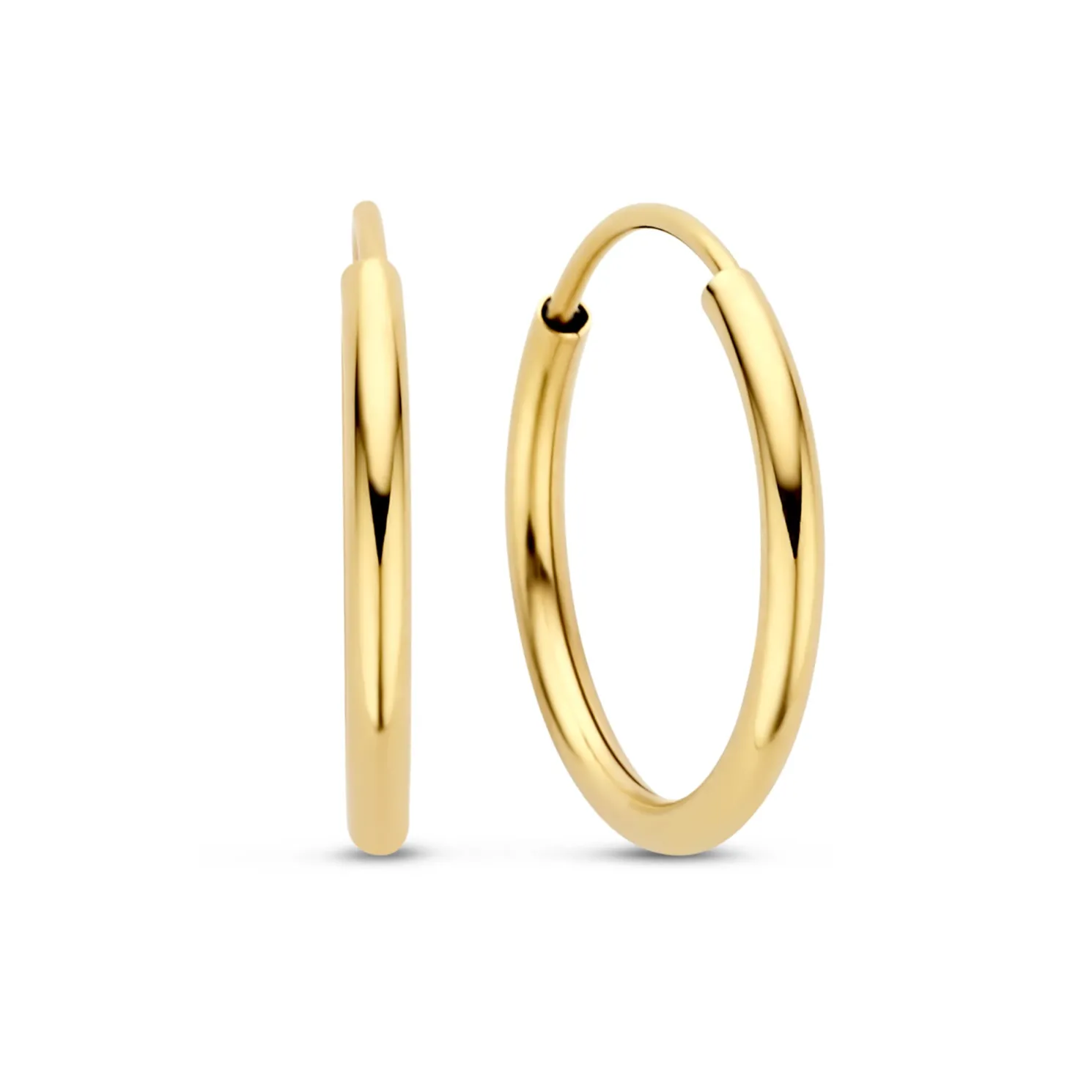 Le Marais Cerise 14 karaat gouden creolen 16 mm