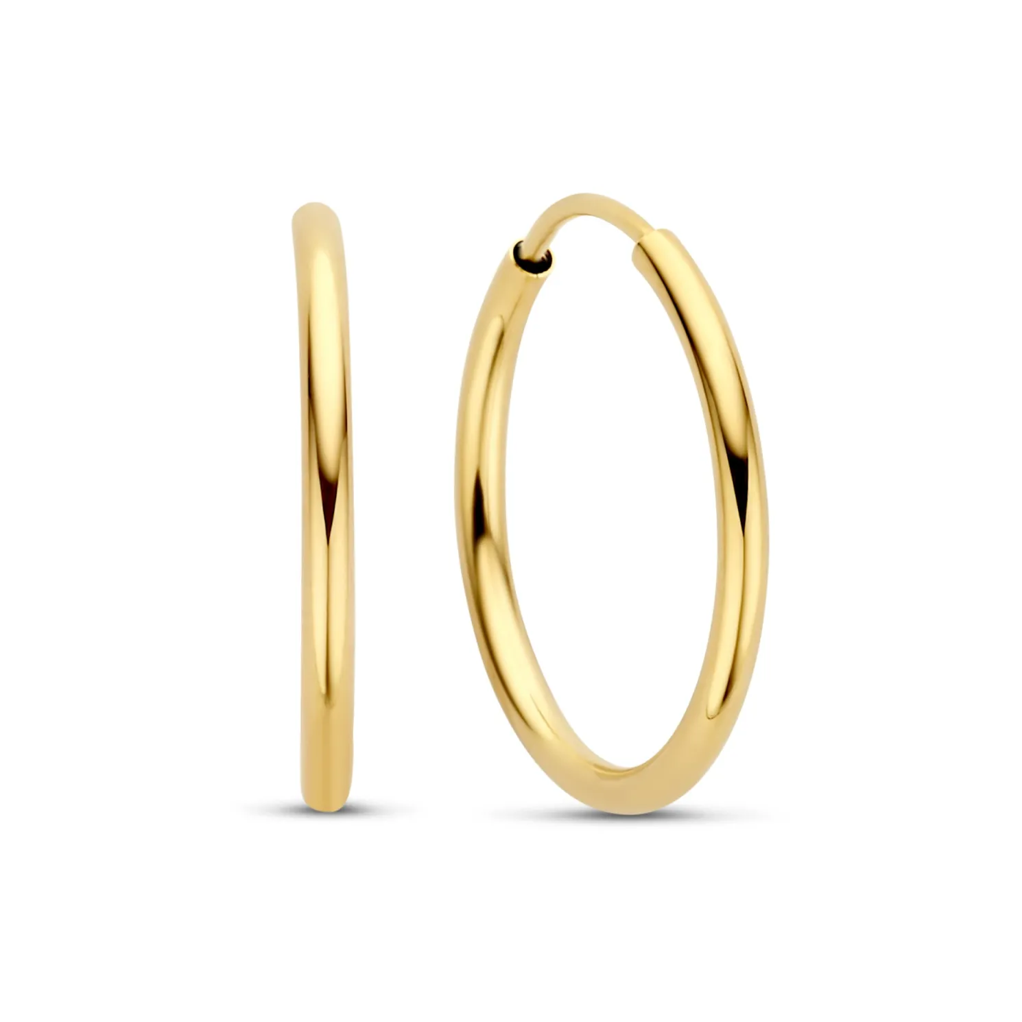 Le Marais Cerise 14 karaat gouden creolen 18 mm