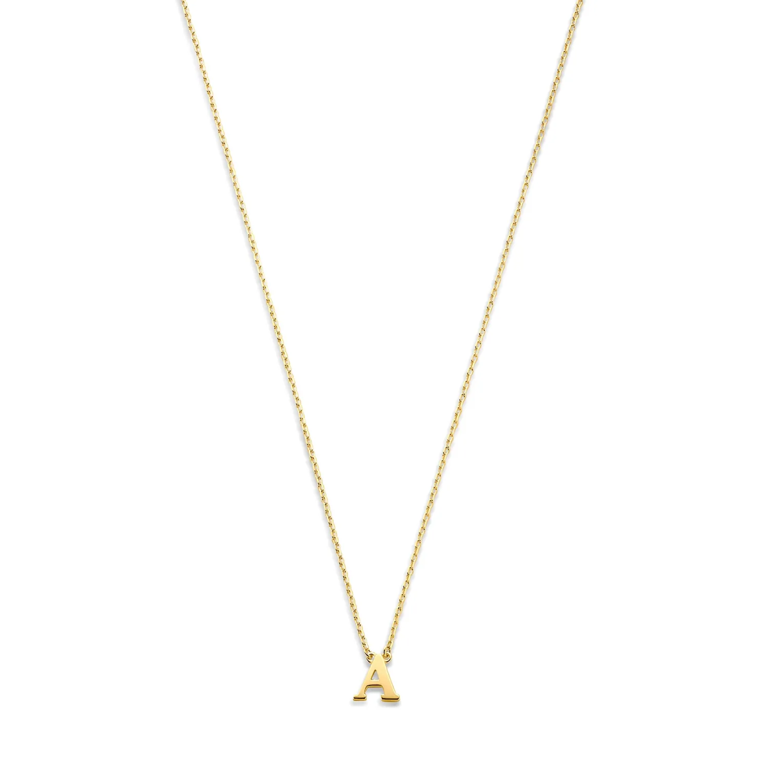 Le Marais Chloé 14 karaat gouden initial ketting met letter