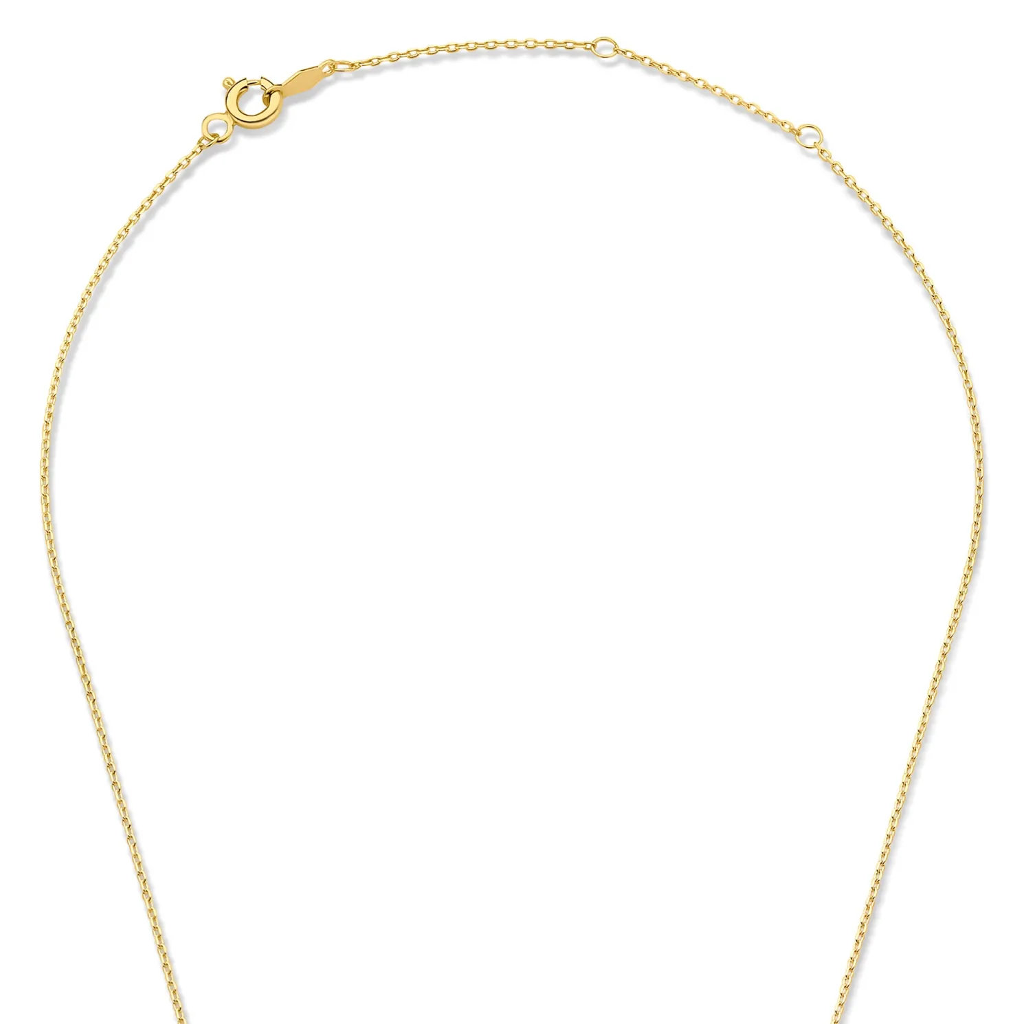 Le Marais Chloé 14 karaat gouden initial ketting met letter