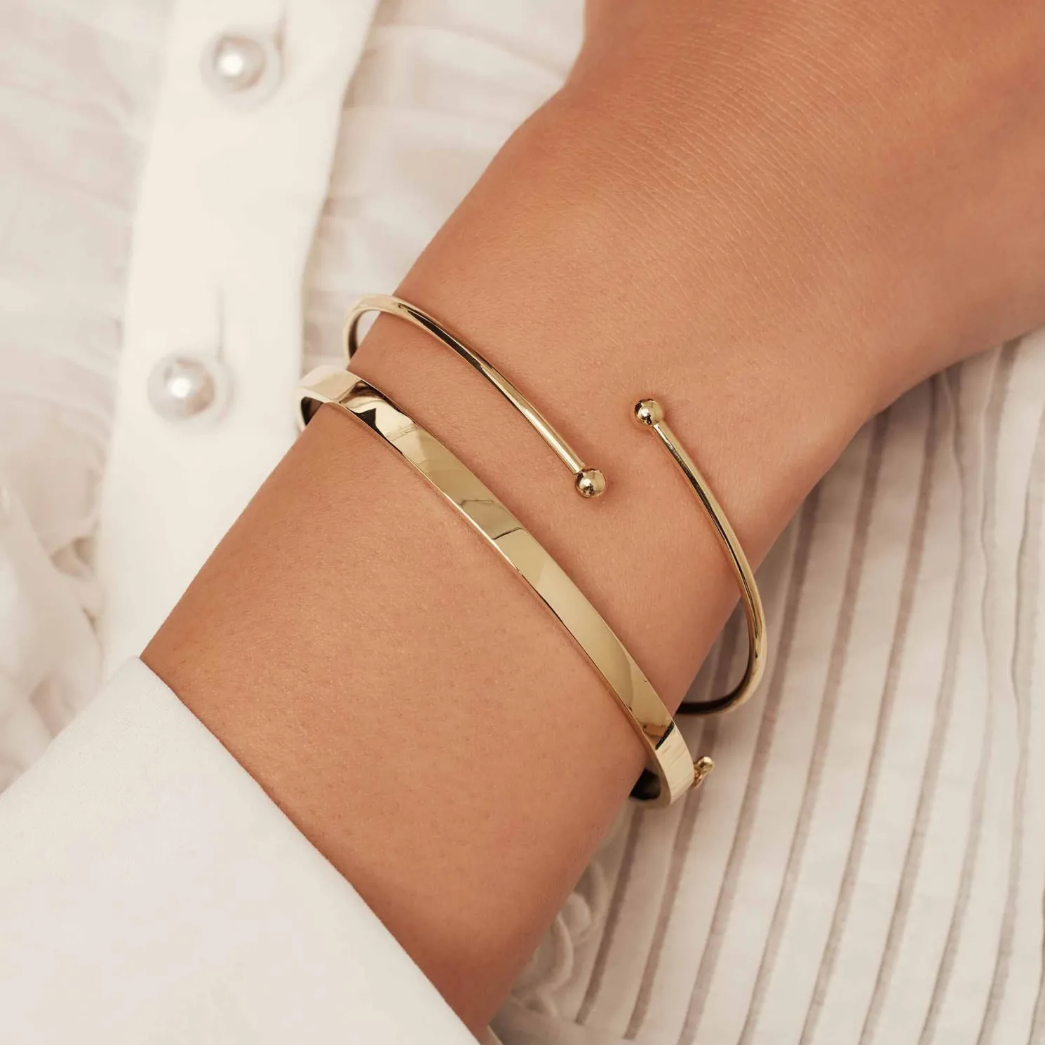 Monceau Mirell 14 karaat gouden bangle