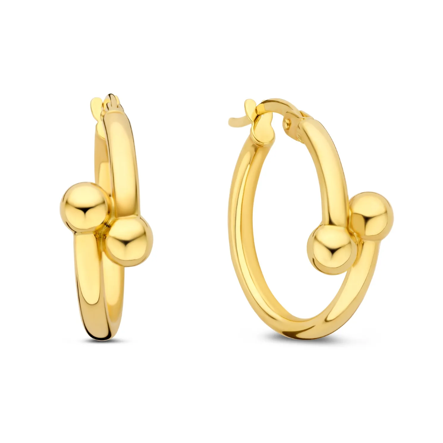 Monceau Mirell 14 karaat gouden creolen (16.5 mm)