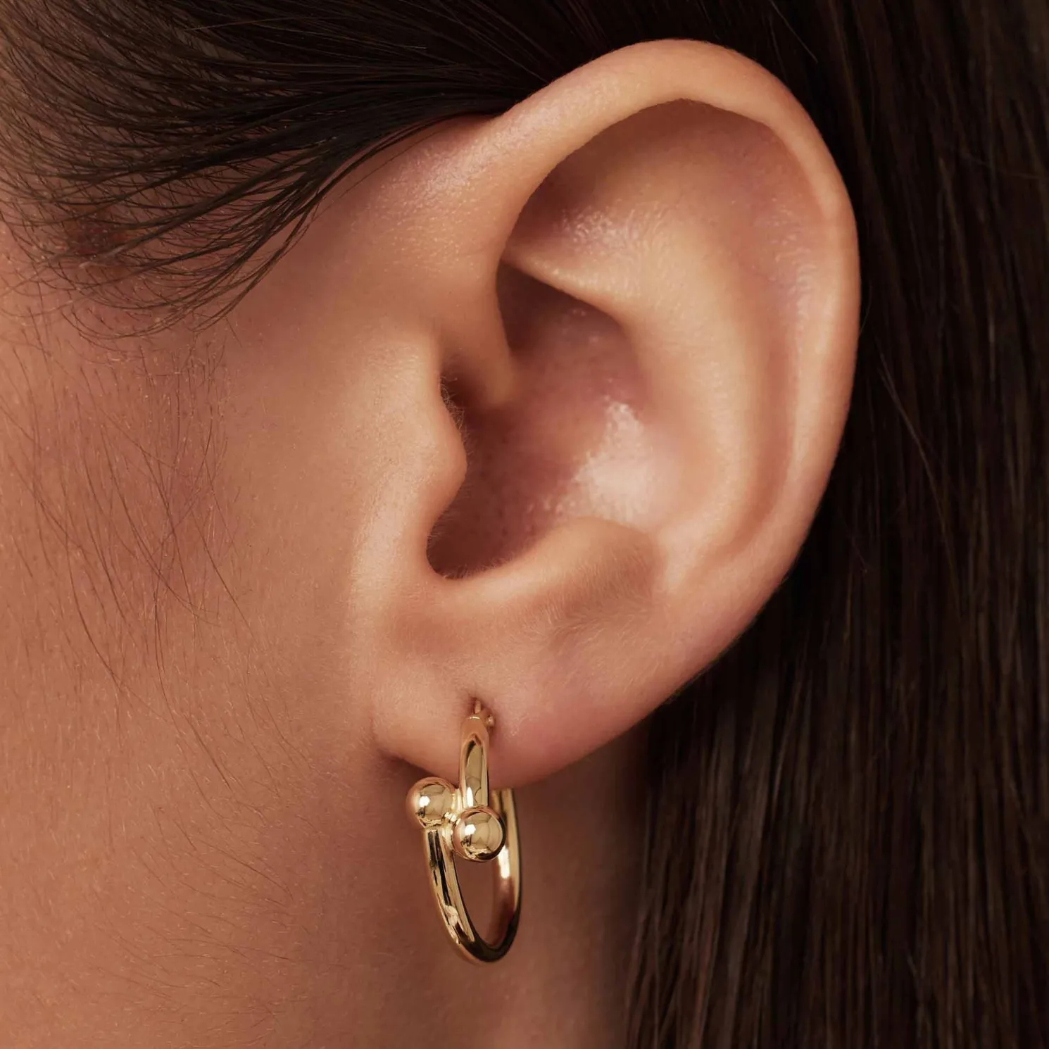 Monceau Mirell 14 karaat gouden creolen (16.5 mm)