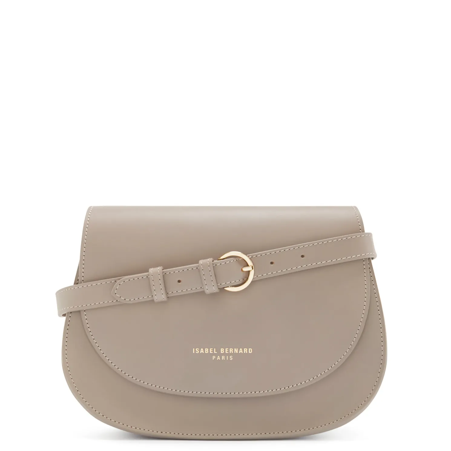 Montmartre Madelon taupe leren crossbody tas van natuurleer