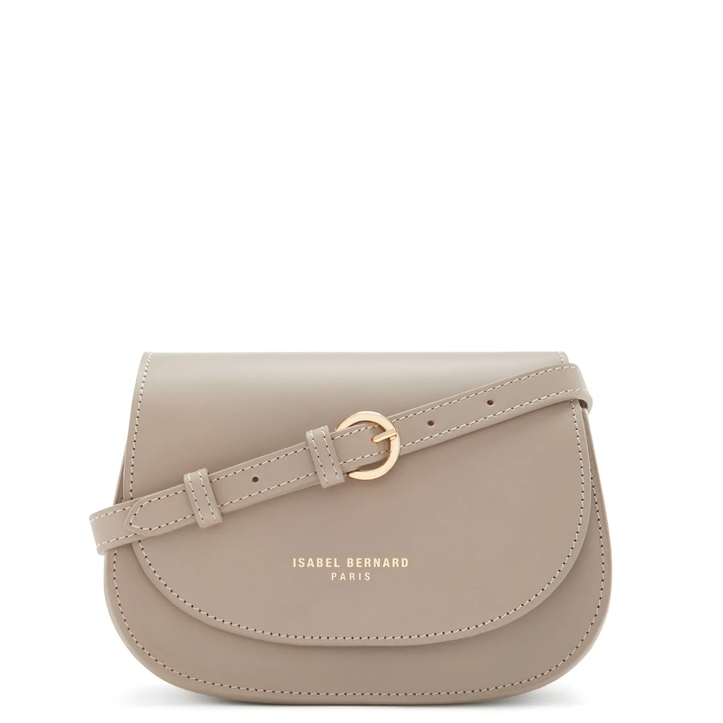 Montmartre Manon taupe leren crossbody tas van natuurleer