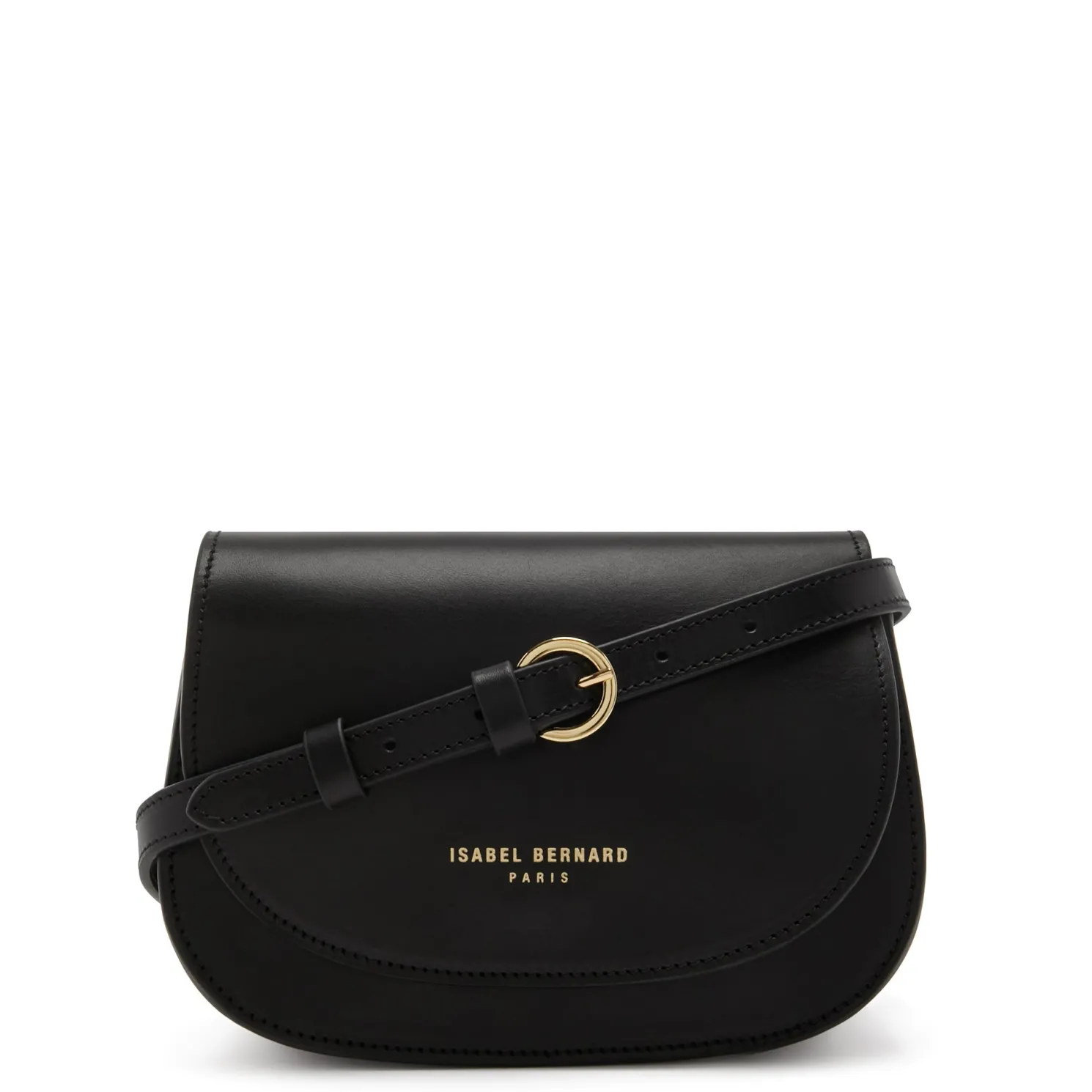 Montmartre Manon zwarte leren crossbody tas van natuurleer