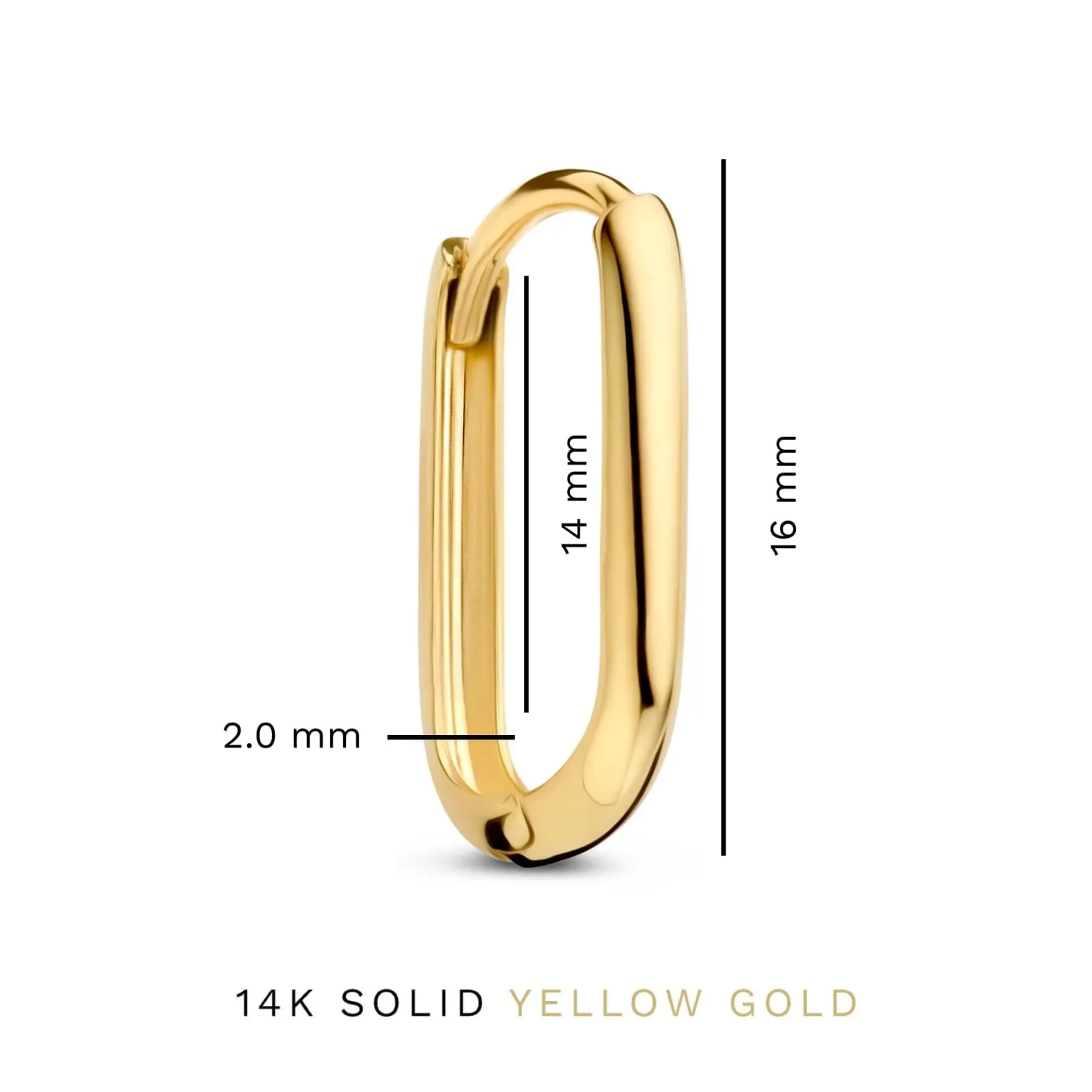 Rivoli Aimée 14 karaat gouden creolen