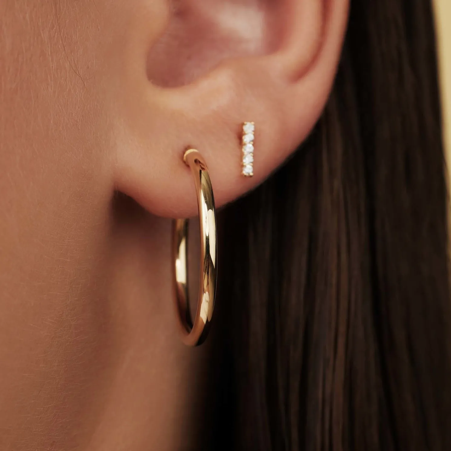 Rivoli Estelle 14 karaat gouden creolen