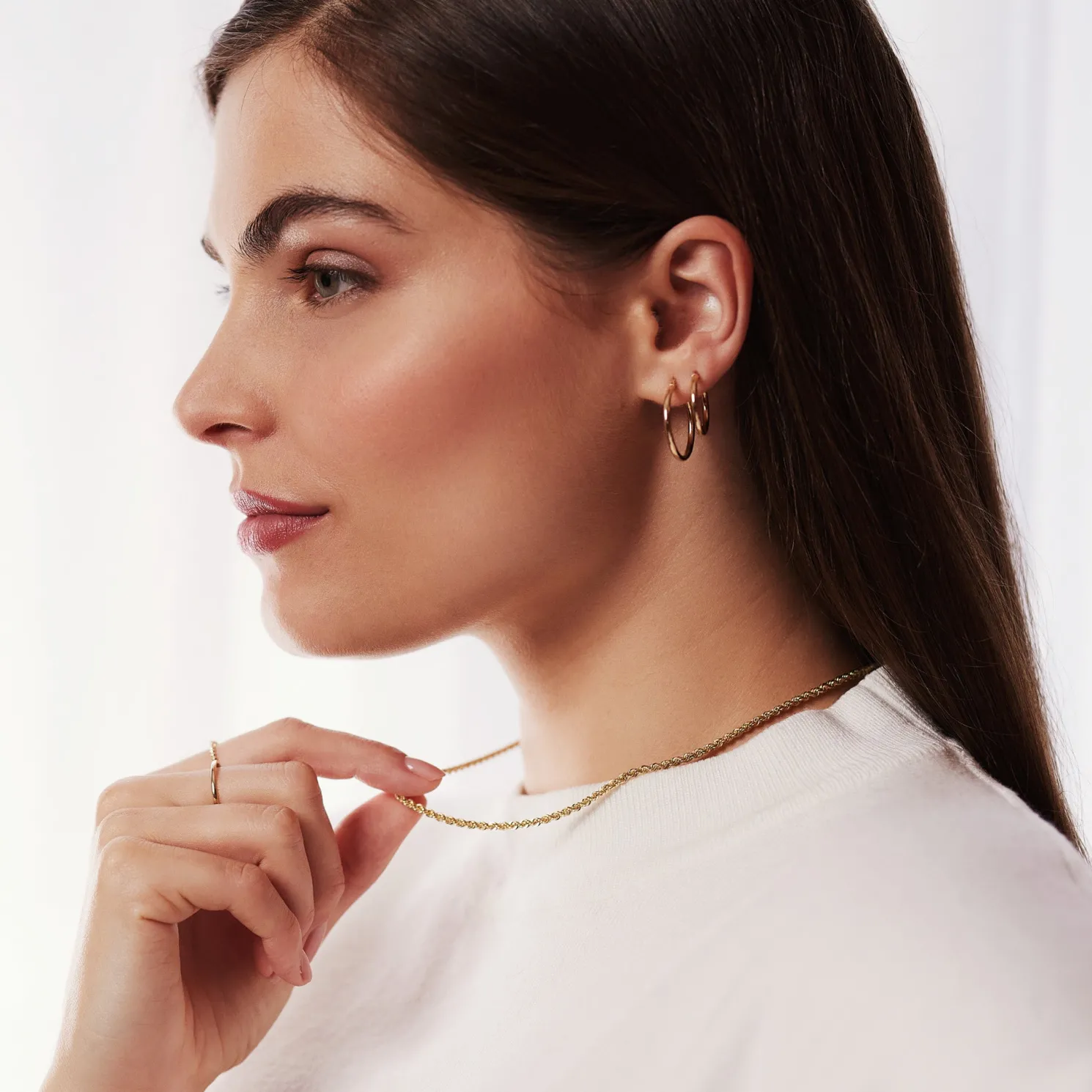 Rivoli Estelle 14 karaat gouden creolen