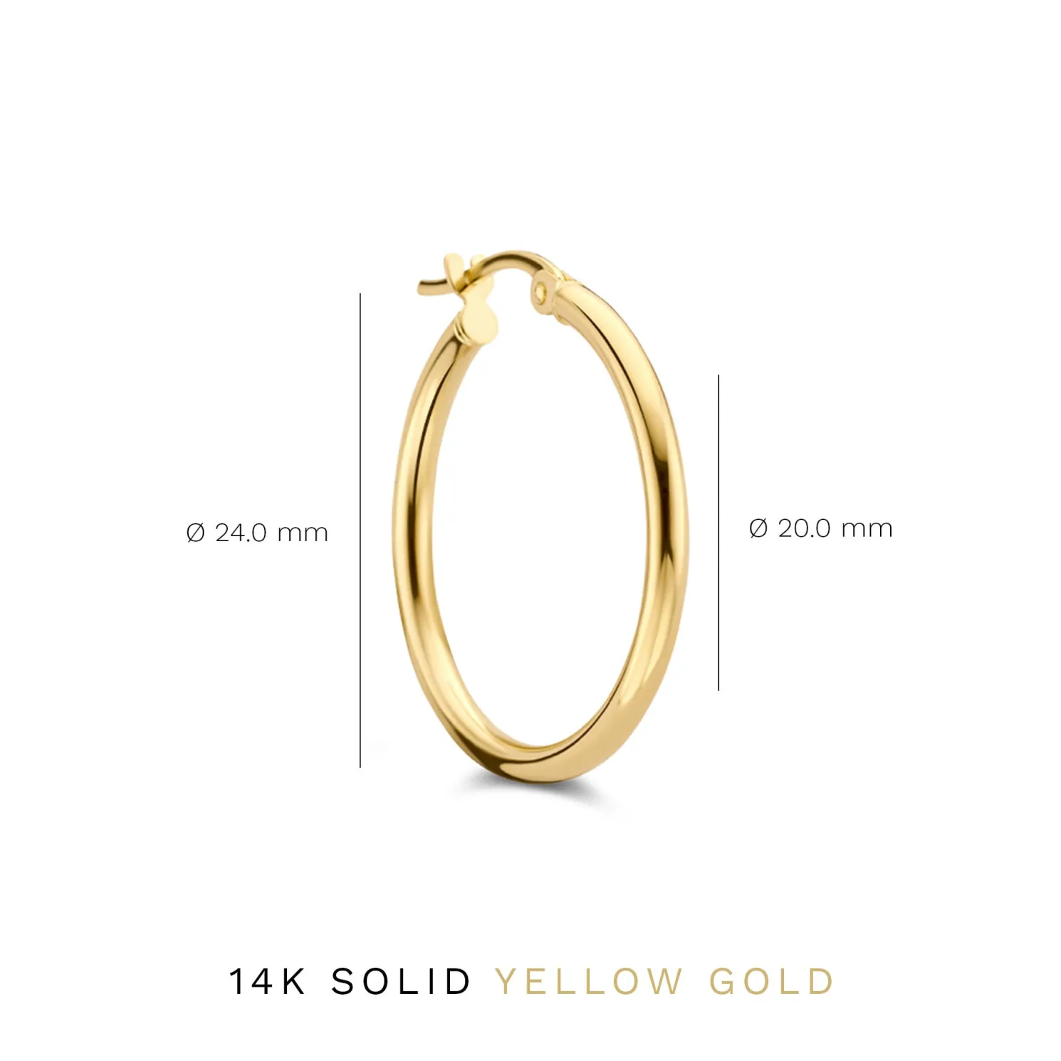 Rivoli Estelle 14 karaat gouden creolen