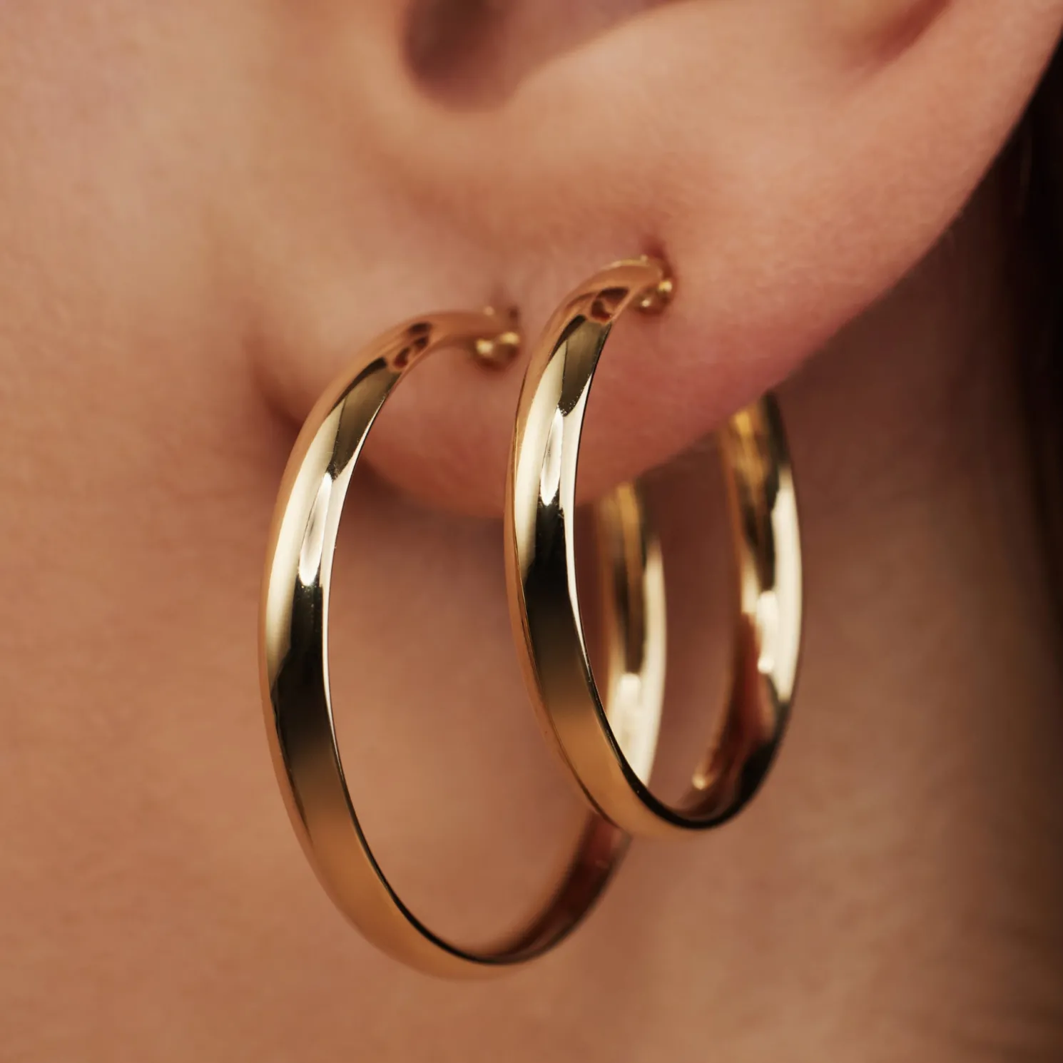 Rivoli Estrella 14 karaat gouden creolen (20 mm)