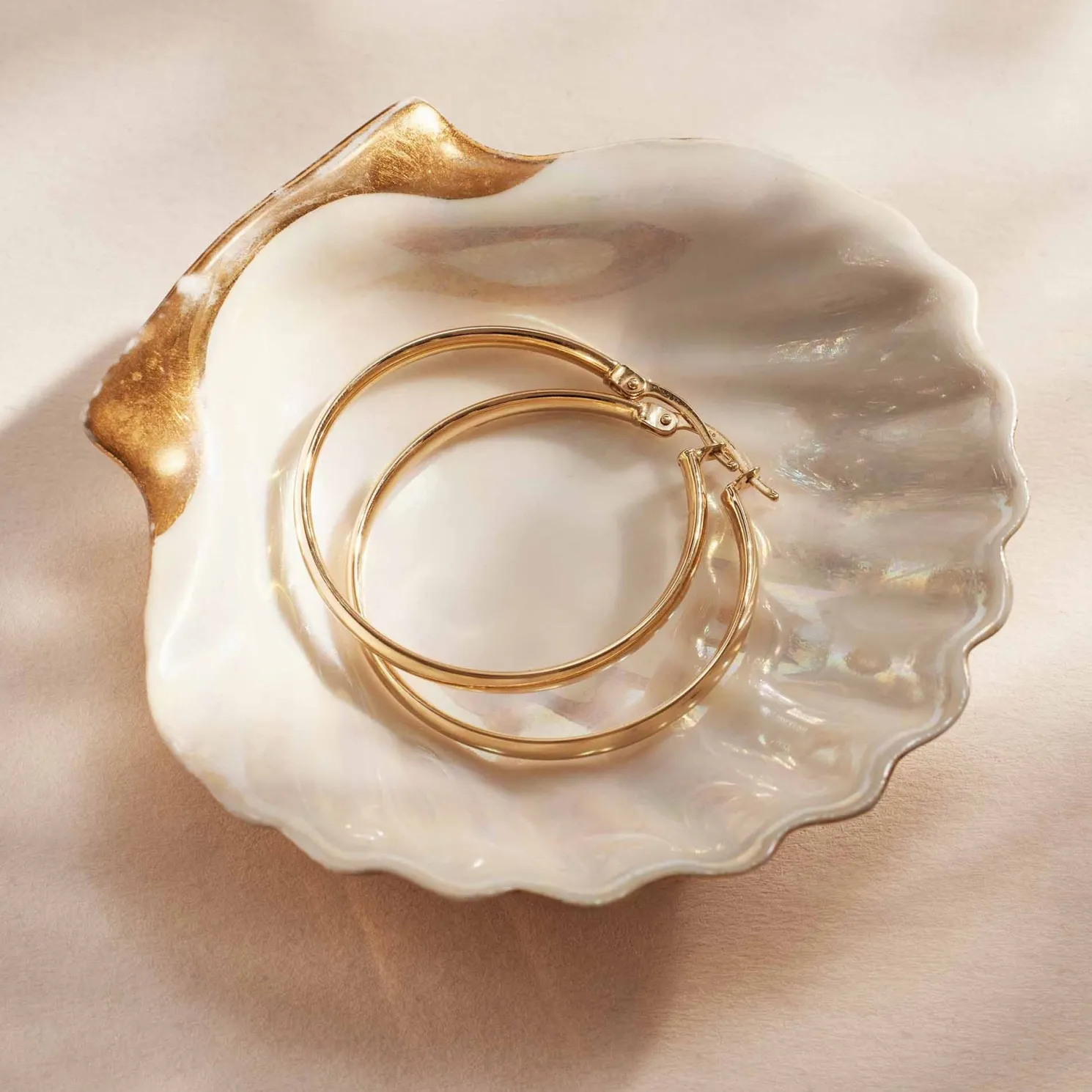 Rivoli Estrella 14 karaat gouden creolen (20 mm)