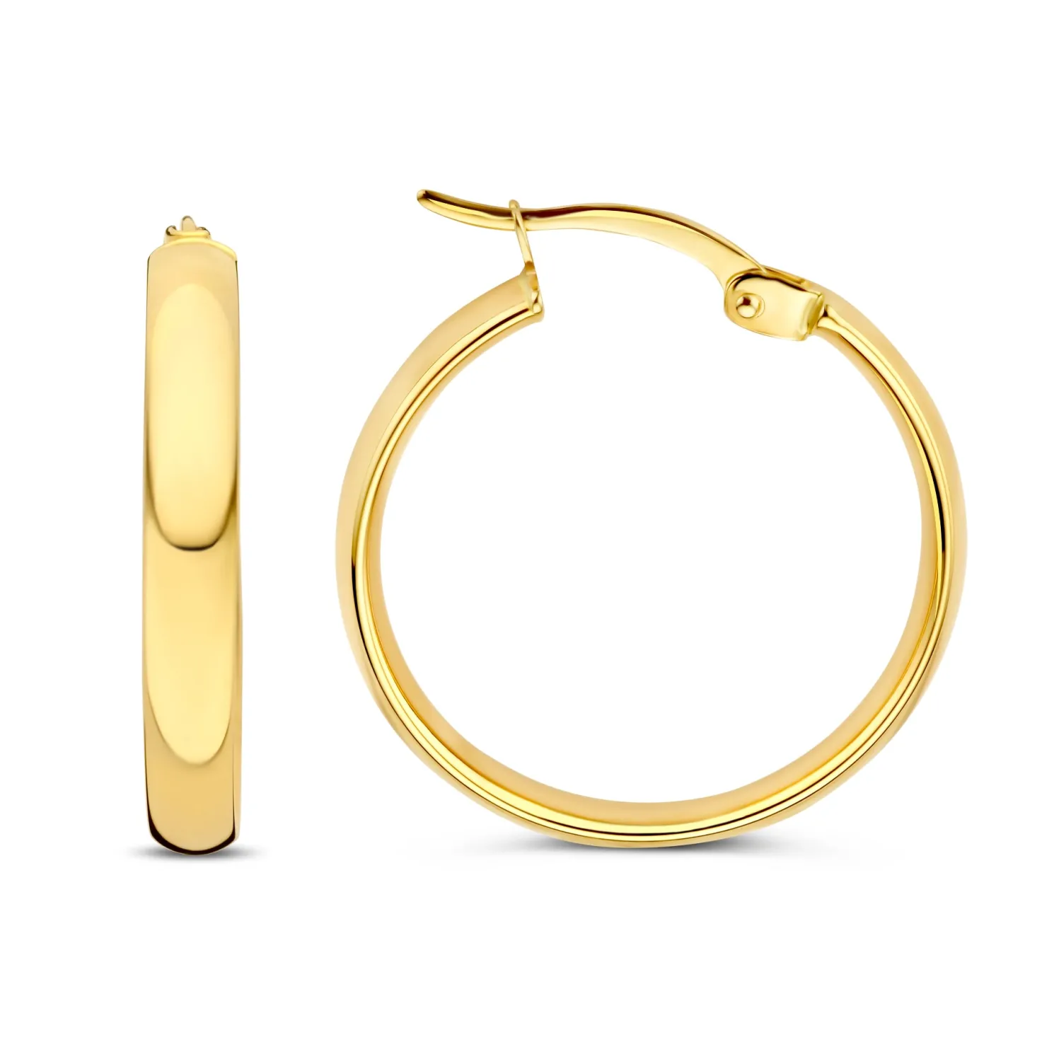 Rivoli Estrella 14 karaat gouden creolen