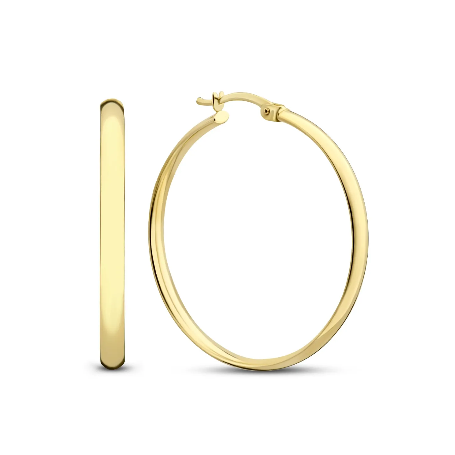 Rivoli Estrella 14 karaat gouden creolen (30 mm)