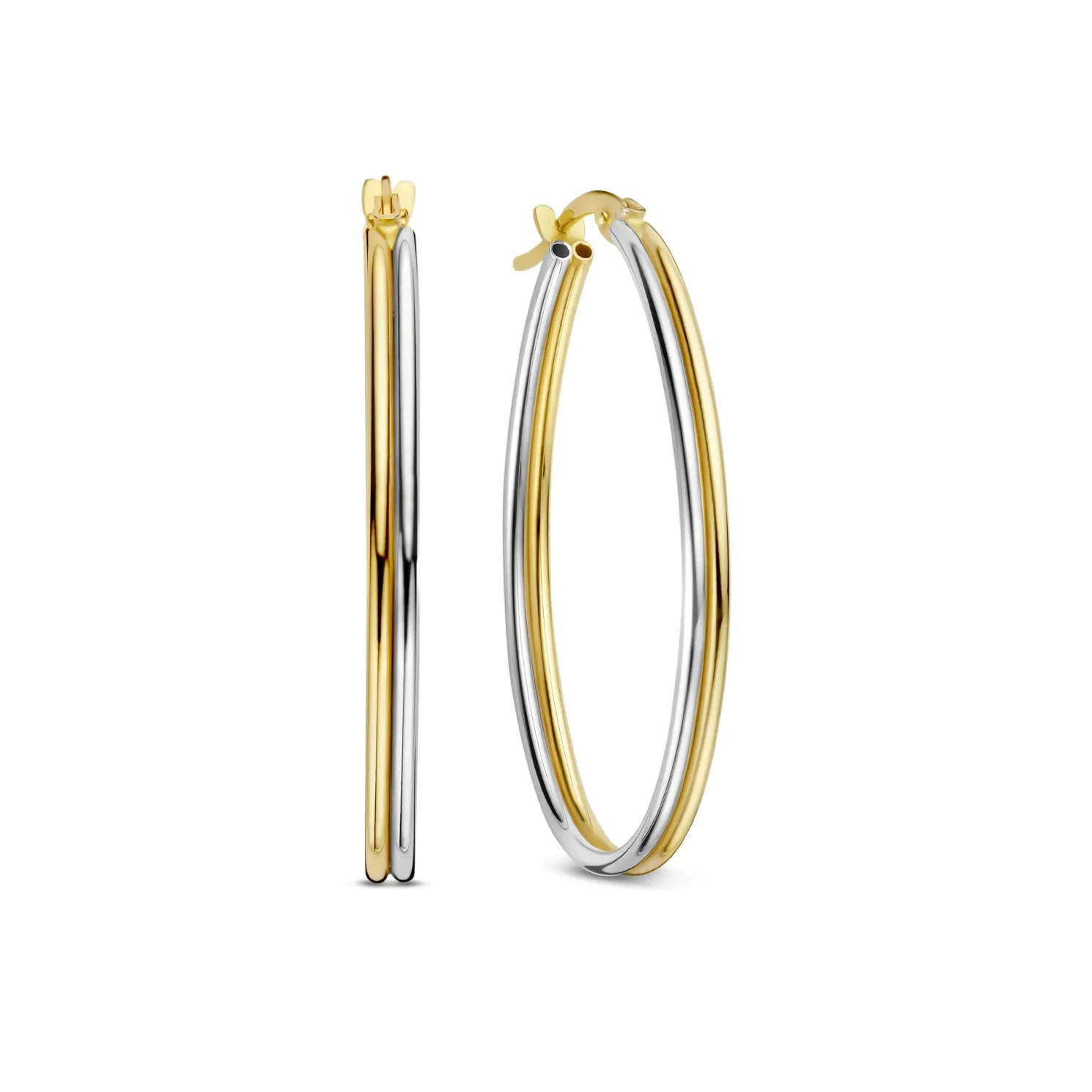 Rivoli Flori 14 karaat gouden creolen (32 mm)