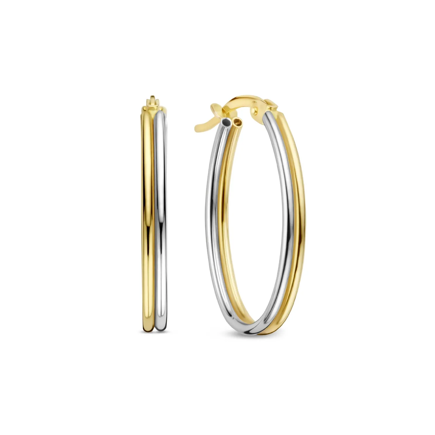 Rivoli Flori 14 karaat gouden creolen (22 mm)