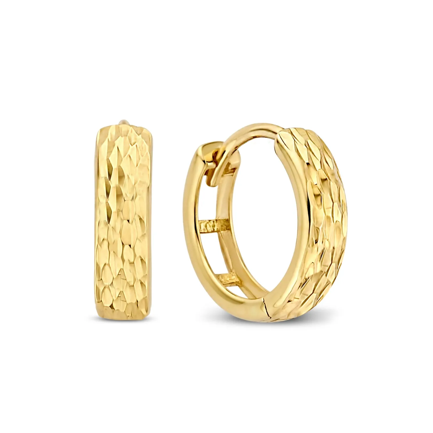 Rivoli Laura 14 karaat gouden creolen met diamond cut