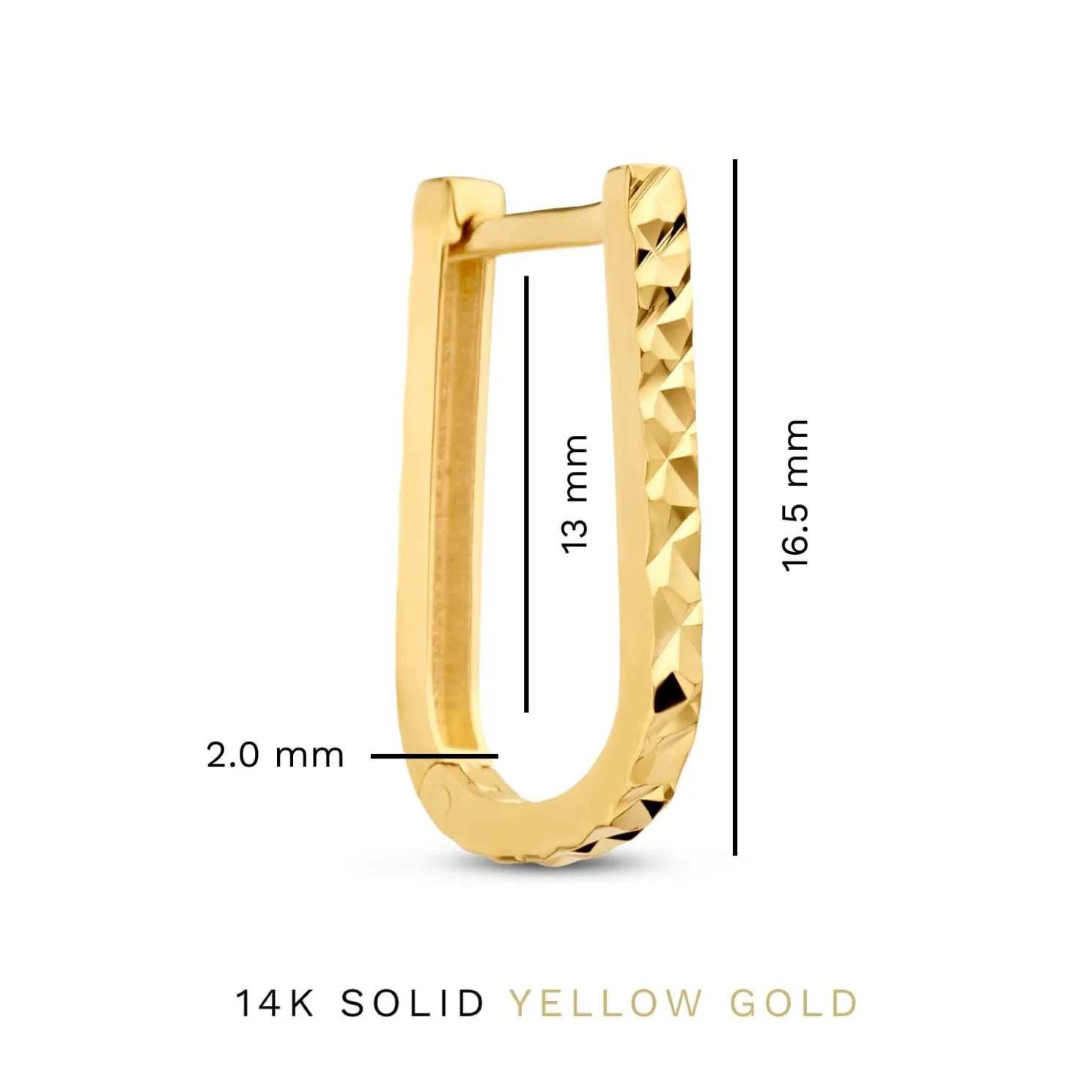 Rivoli Laura 14 karaat gouden oorhangers met diamond cut