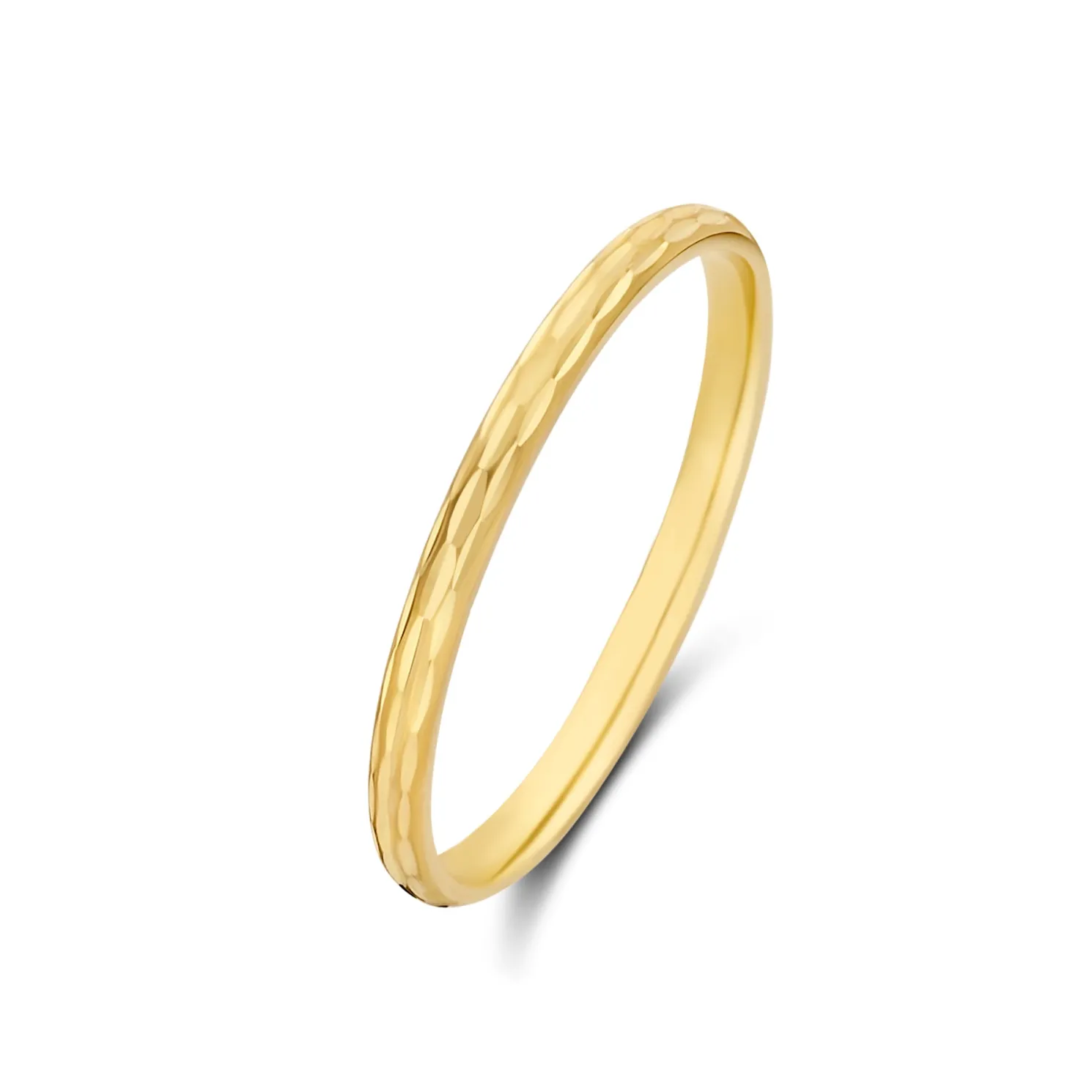 Rivoli Laura 14 karaat gouden ring met diamond cut