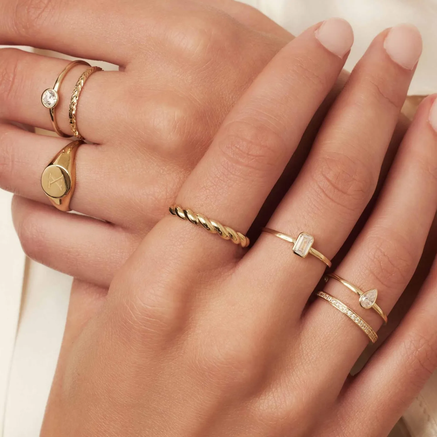 Rivoli Laurance 14 karaat gouden ring