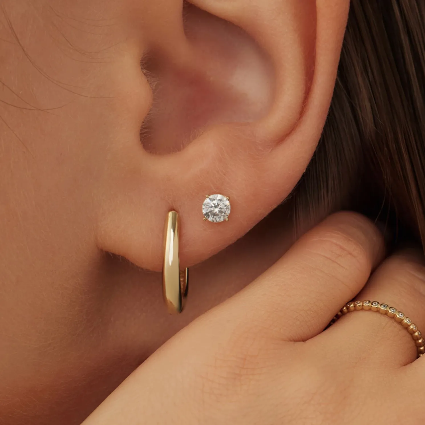 Rivoli Maryn 14 karaat gouden creolen