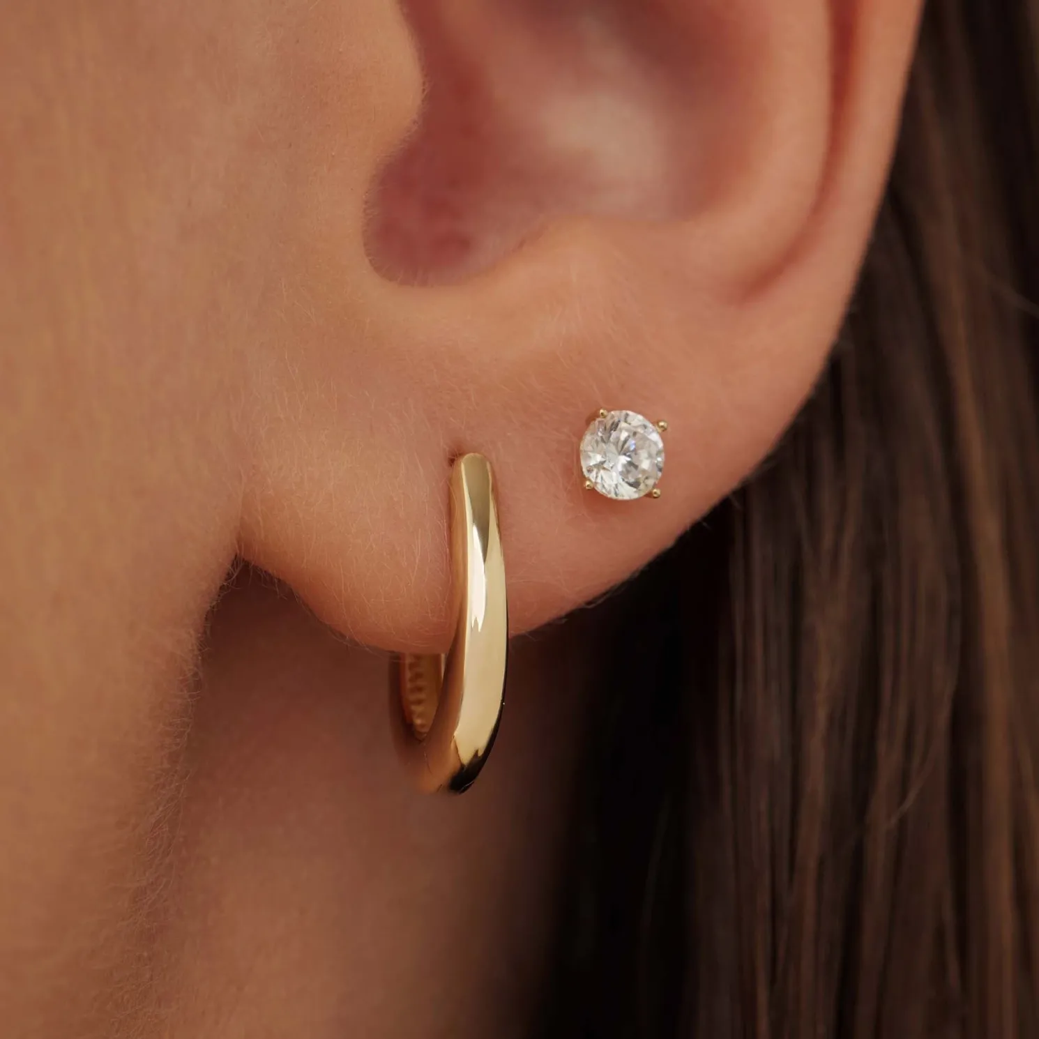 Rivoli Maryn 14 karaat gouden creolen