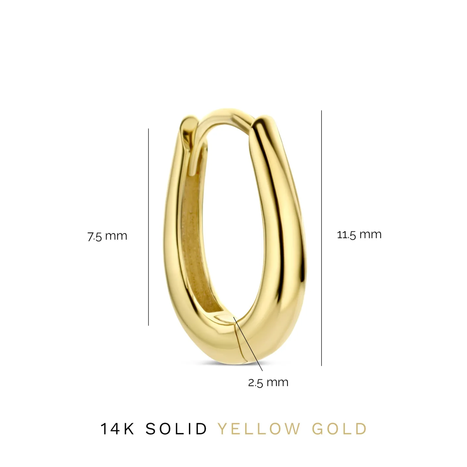 Rivoli Maryn 14 karaat gouden creolen