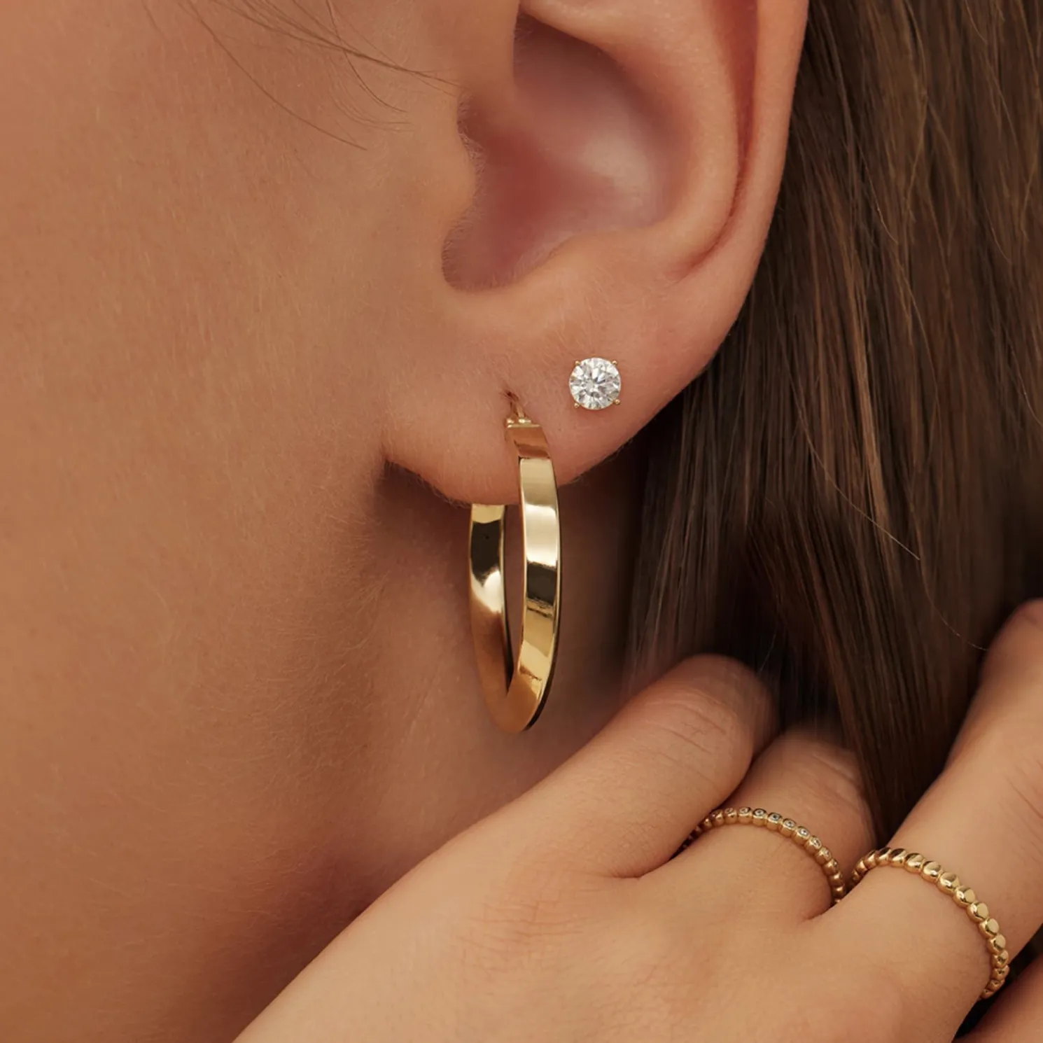 Rivoli Maryn 14 karaat gouden creolen