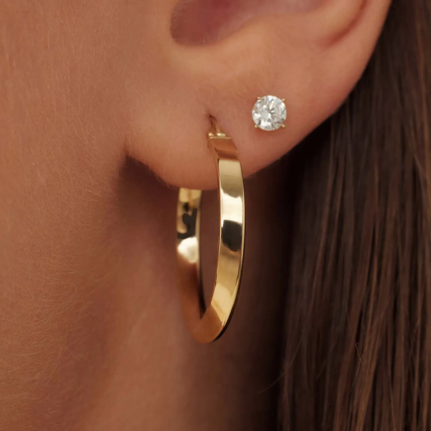 Rivoli Maryn 14 karaat gouden creolen