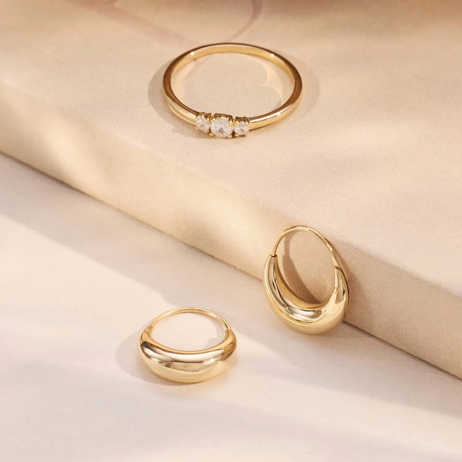 Rivoli Maryn 14 karaat gouden creolen