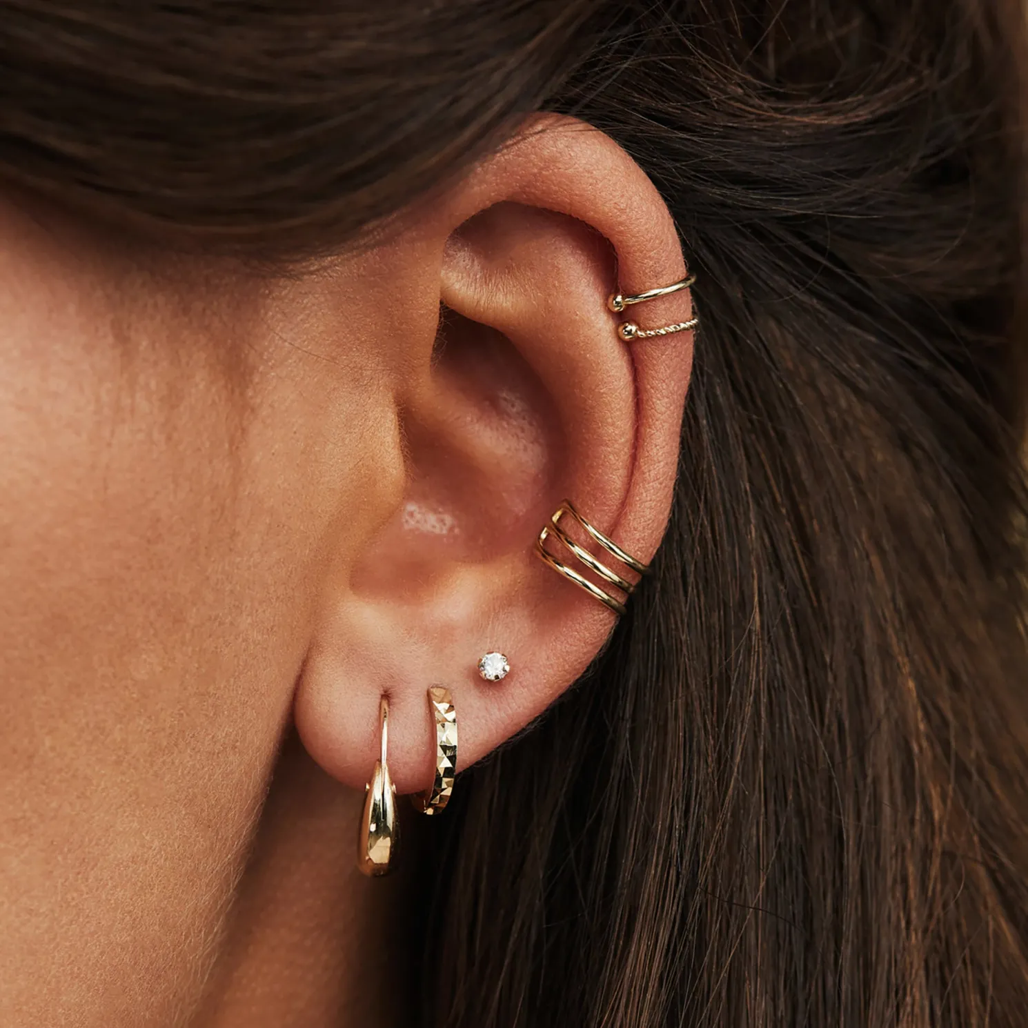 Rivoli Maryn 14 karaat gouden creolen