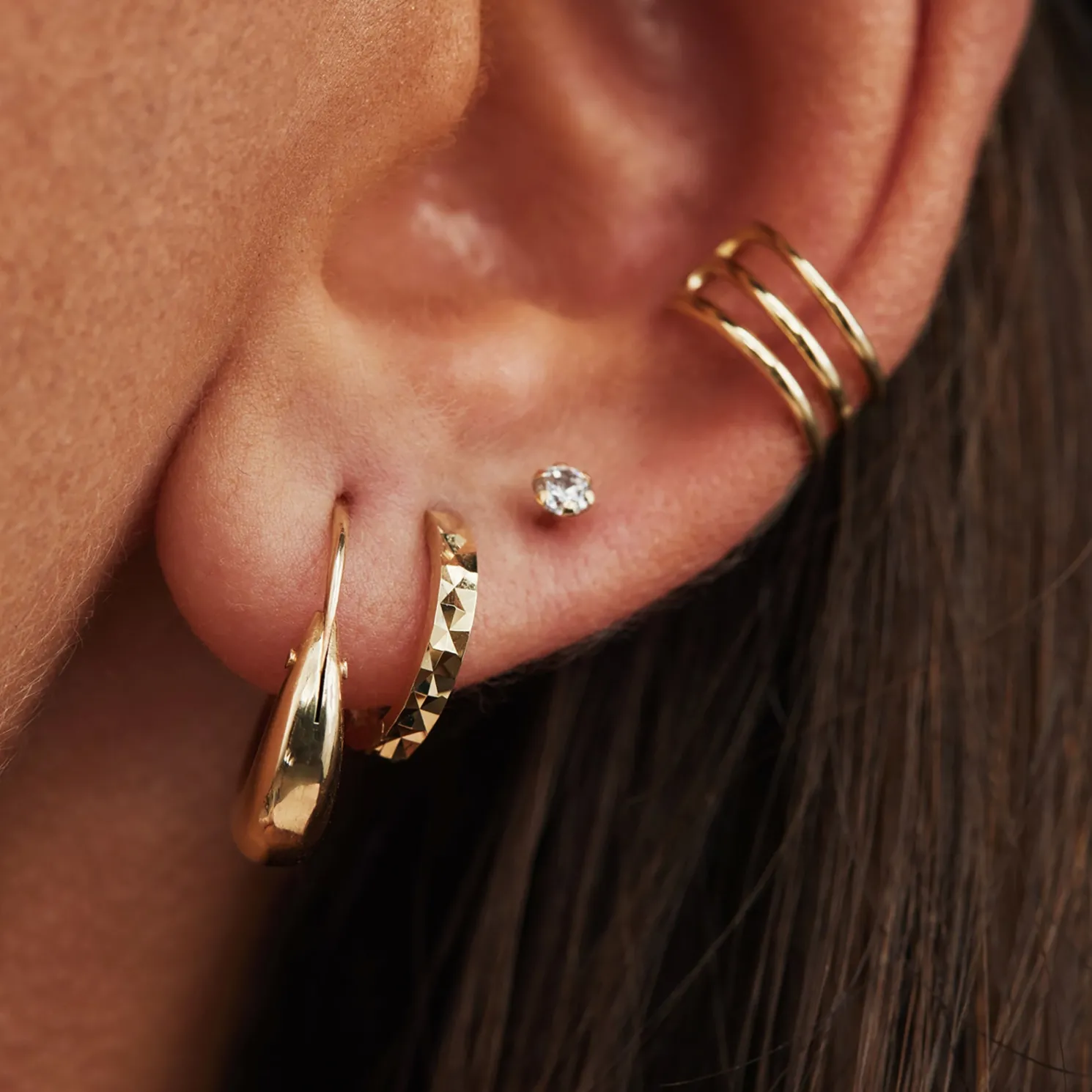 Rivoli Maryn 14 karaat gouden creolen