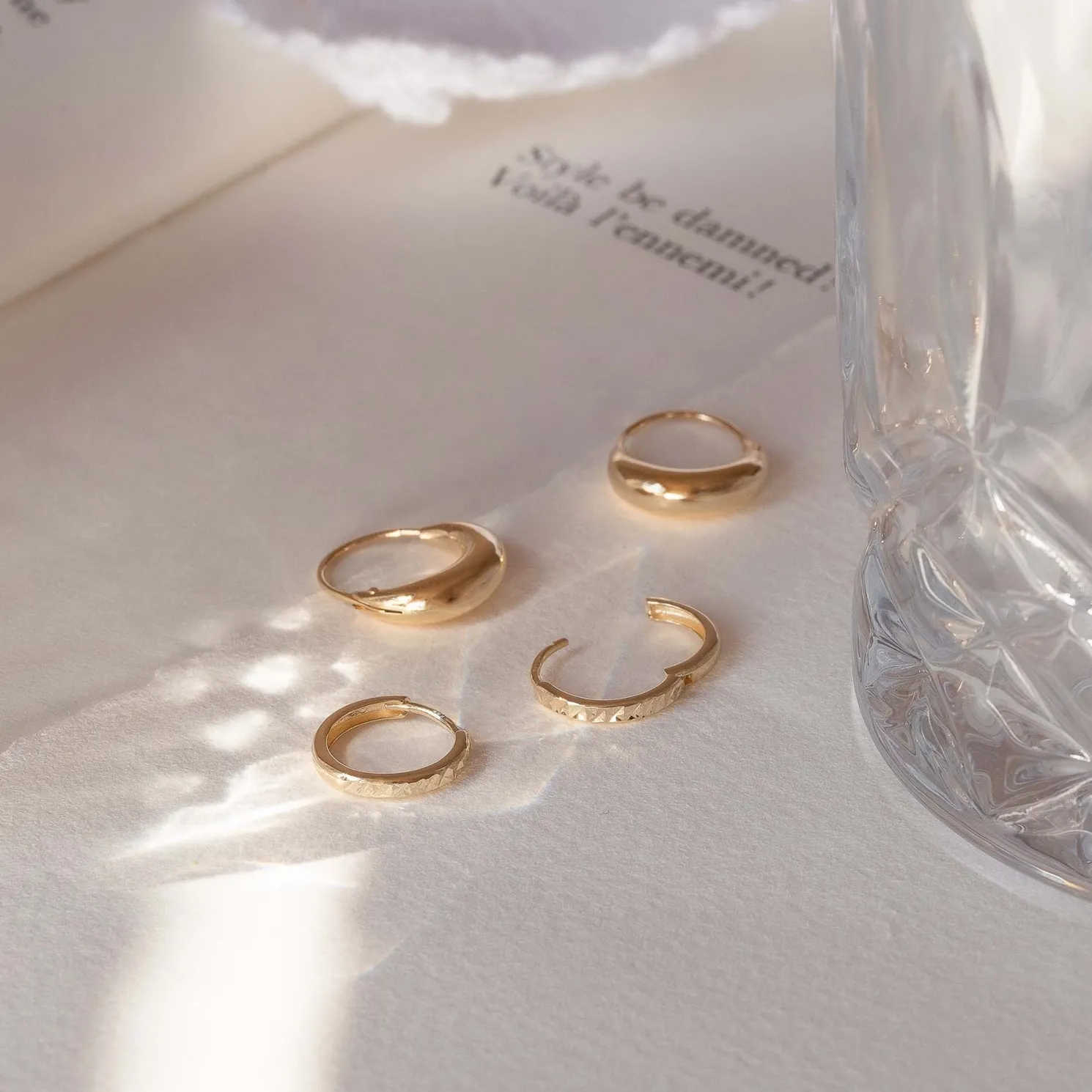 Rivoli Maryn 14 karaat gouden creolen