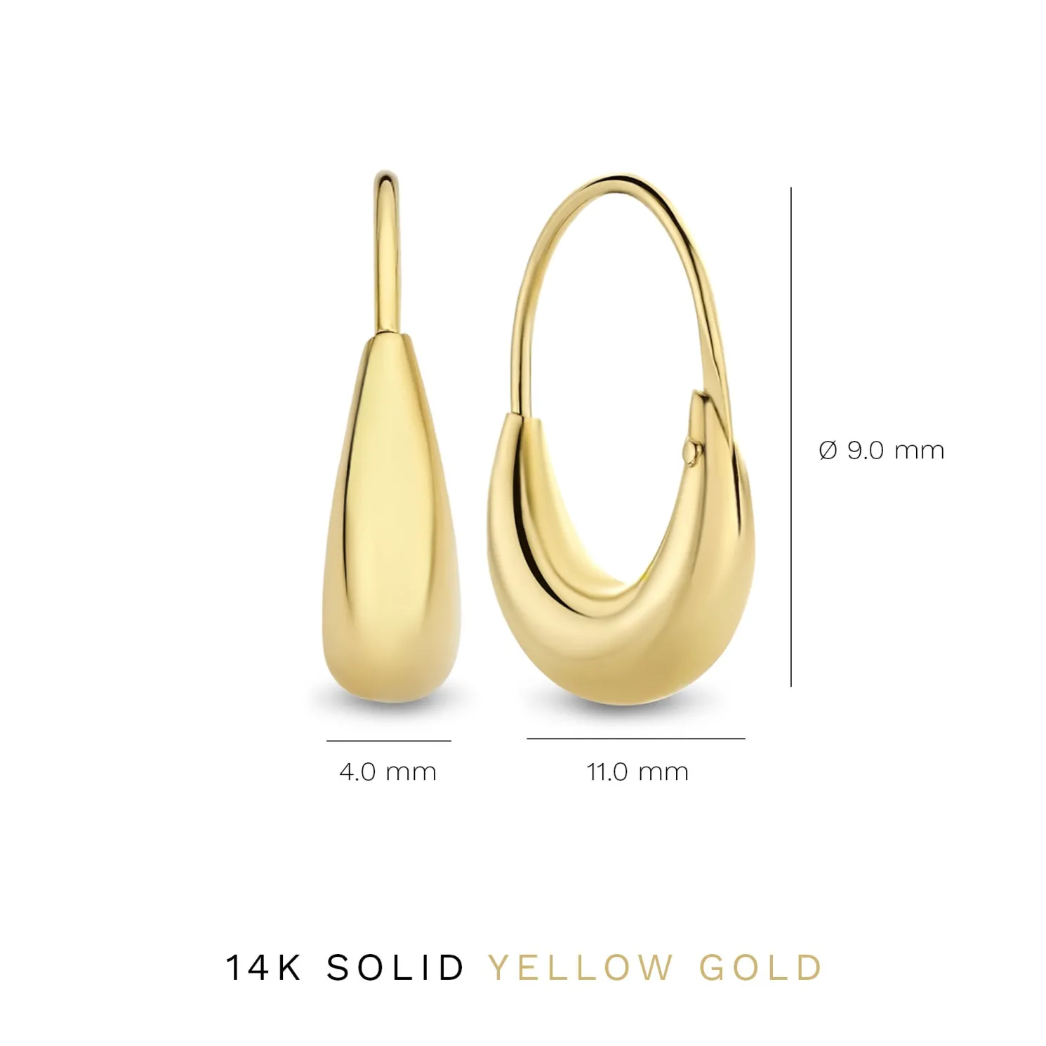 Rivoli Maryn 14 karaat gouden creolen