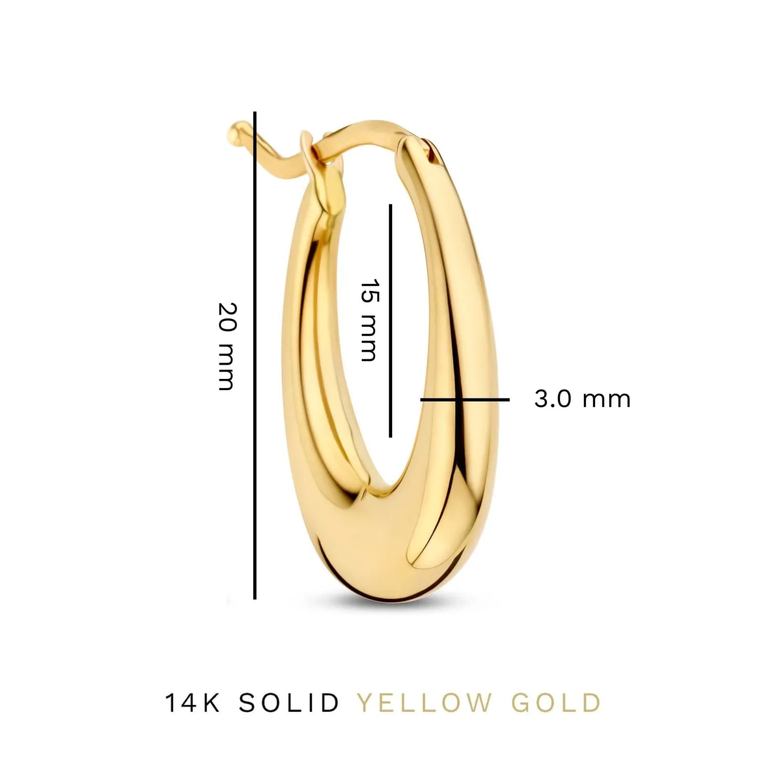 Rivoli Maryn 14 karaat gouden oorhangers