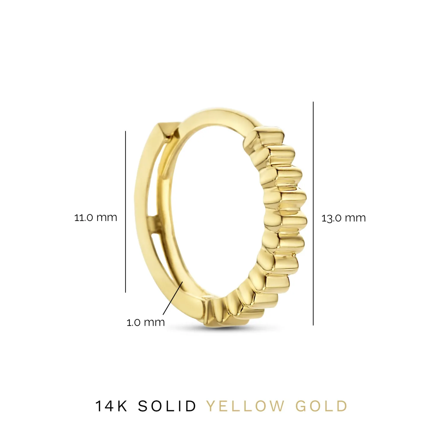 Rivoli Montgallet 14 karaat gouden creolen