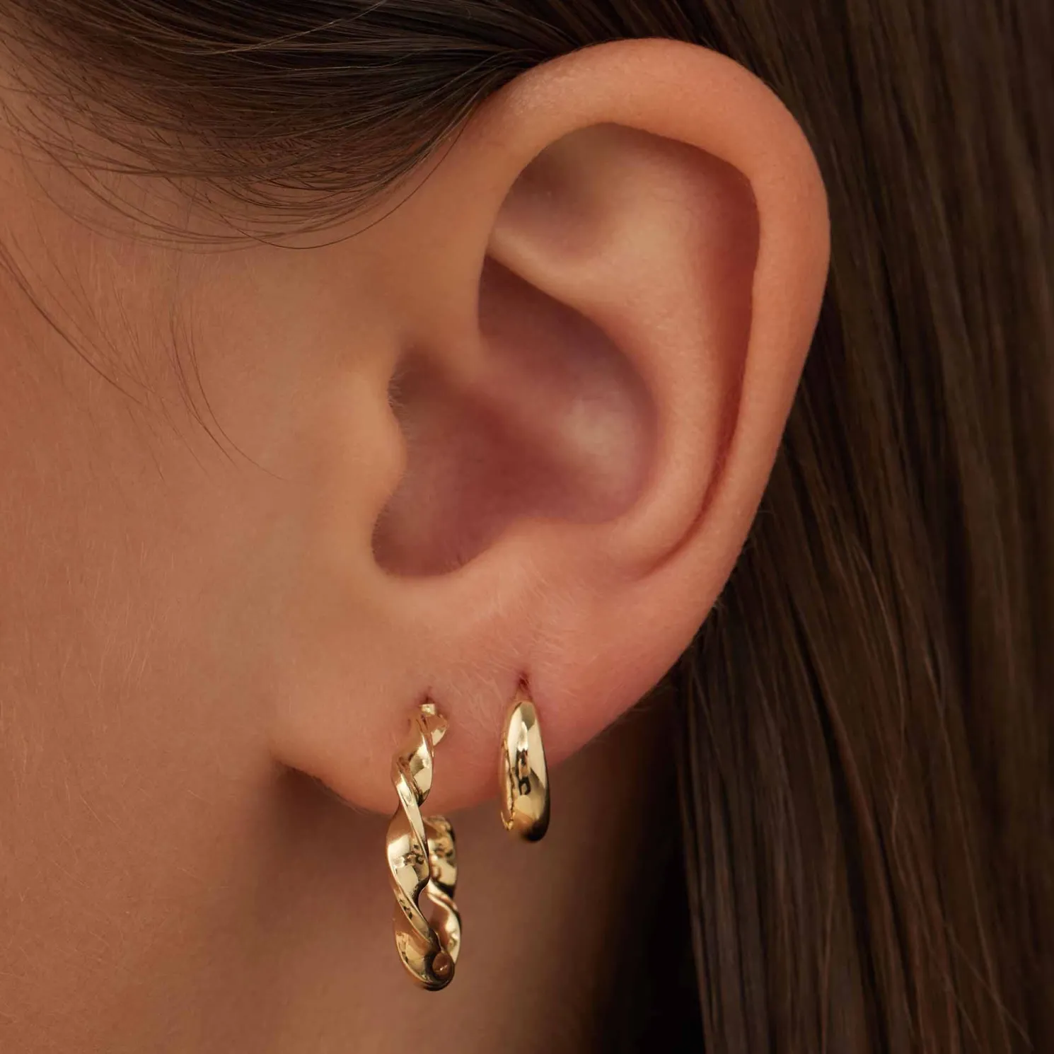 Rivoli Morgane 14 karaat gouden creolen