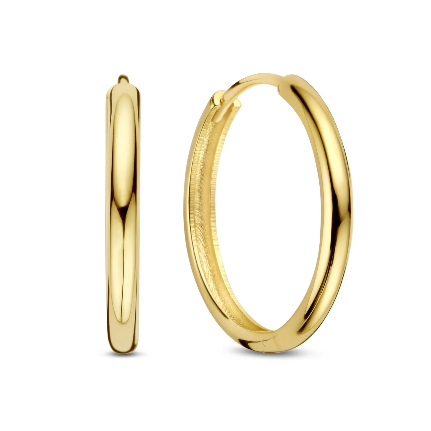 Rivoli Morgane 14 karaat gouden creolen (15.5 mm)