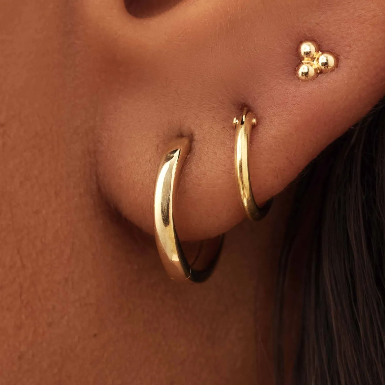 Rivoli Morgane 14 karaat gouden creolen