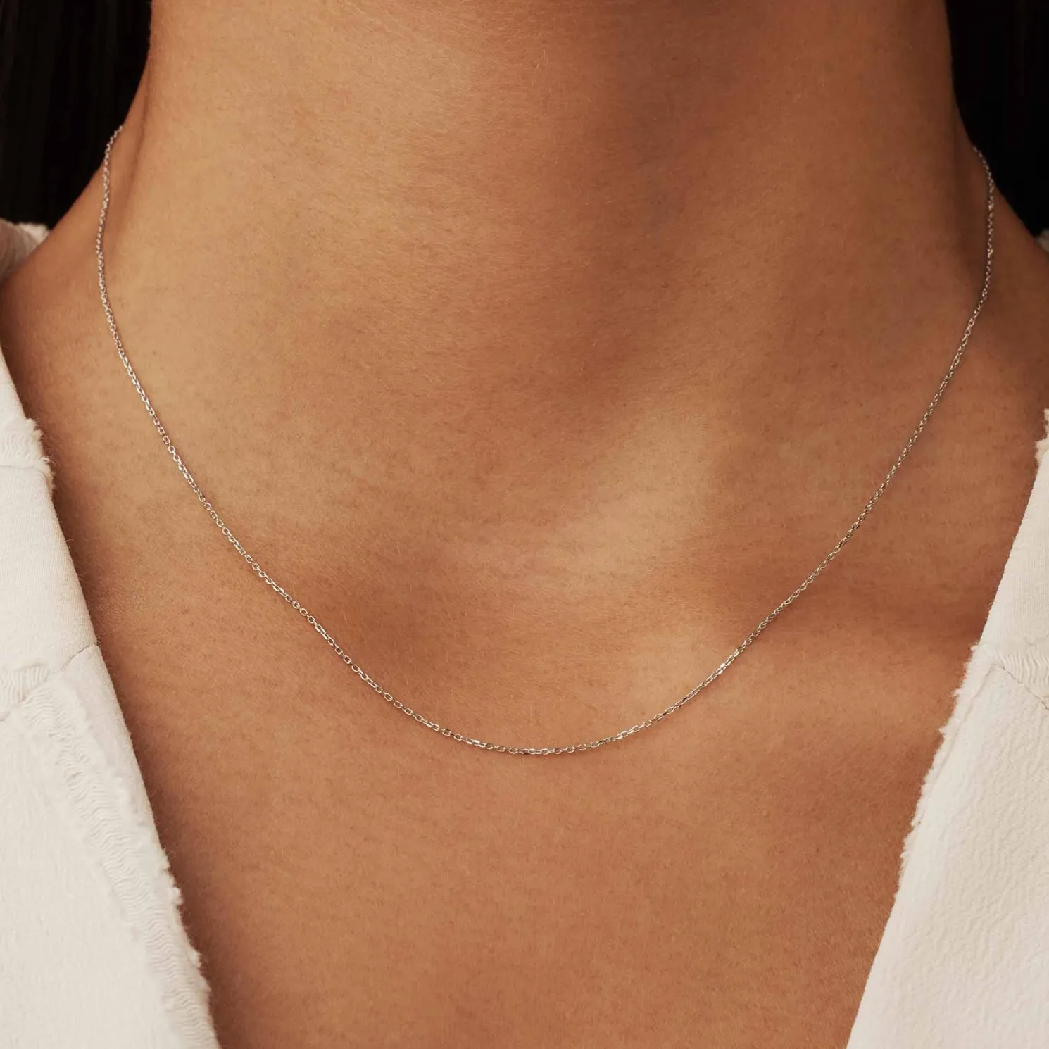 Saint Germain Nicole 14 karaat witgouden collier