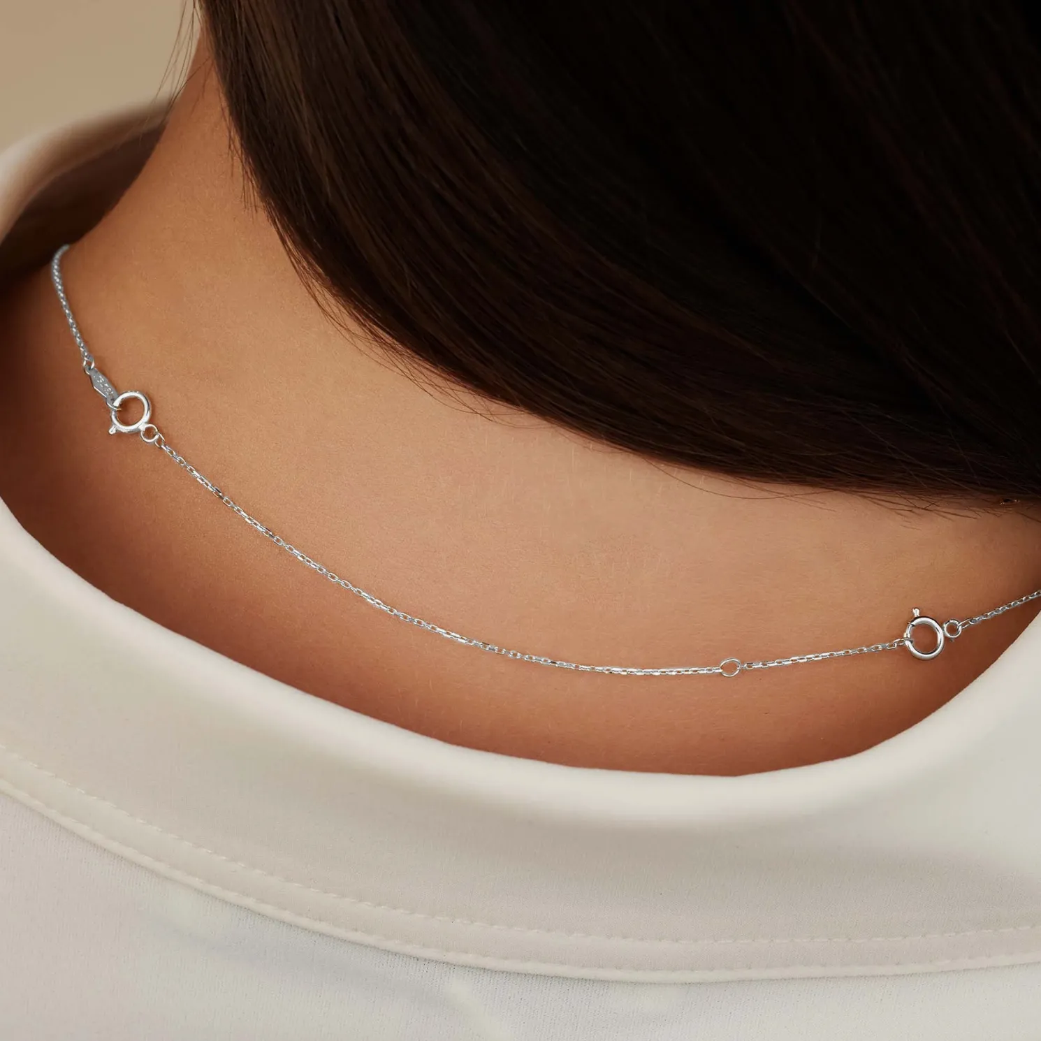 Saint Germain Nicole 14 karaat witgouden collier verlengstuk