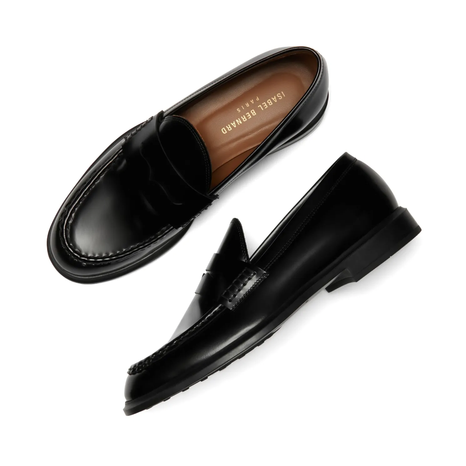 Vendôme Blandine zwarte loafers van spazzolato leer