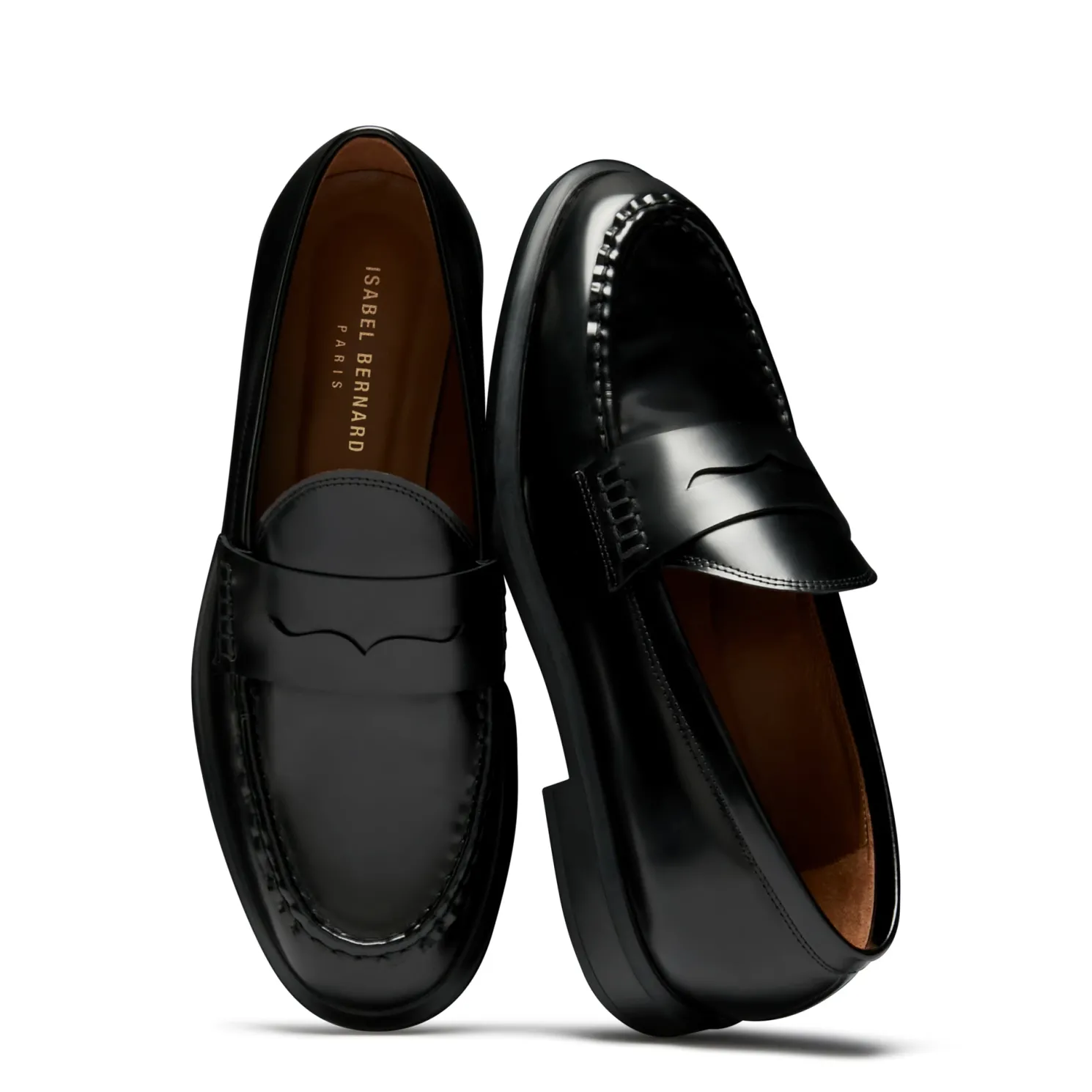 Vendôme Blandine zwarte loafers van spazzolato leer