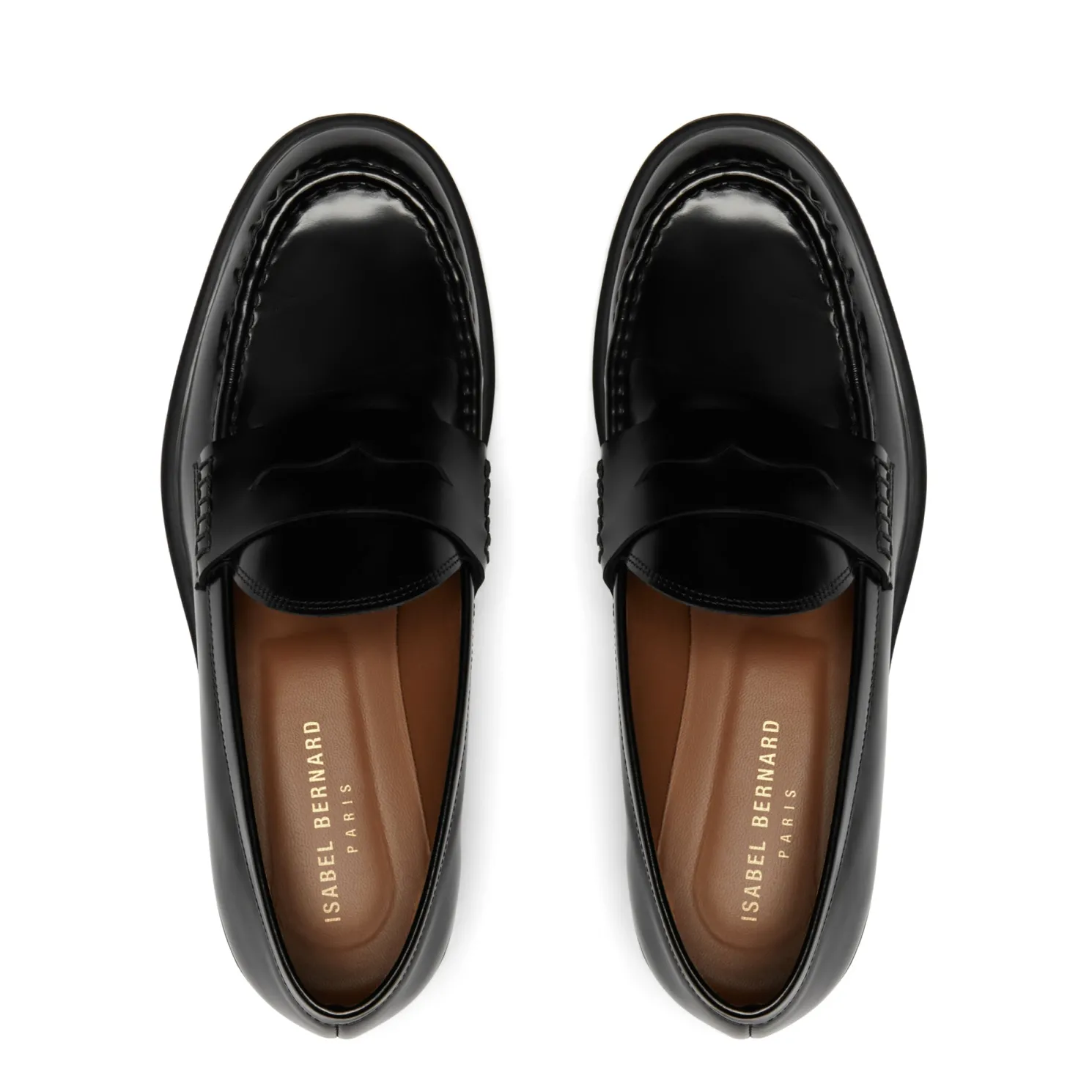 Vendôme Blandine zwarte loafers van spazzolato leer