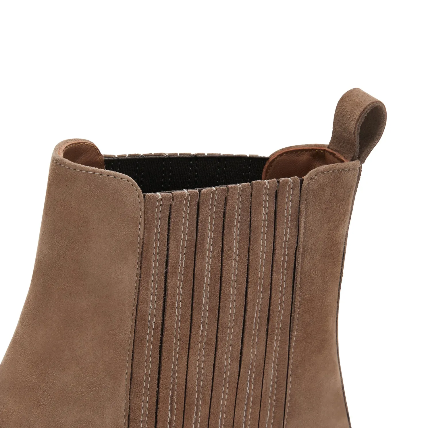 Vendôme Chey taupe suède chelsea boots