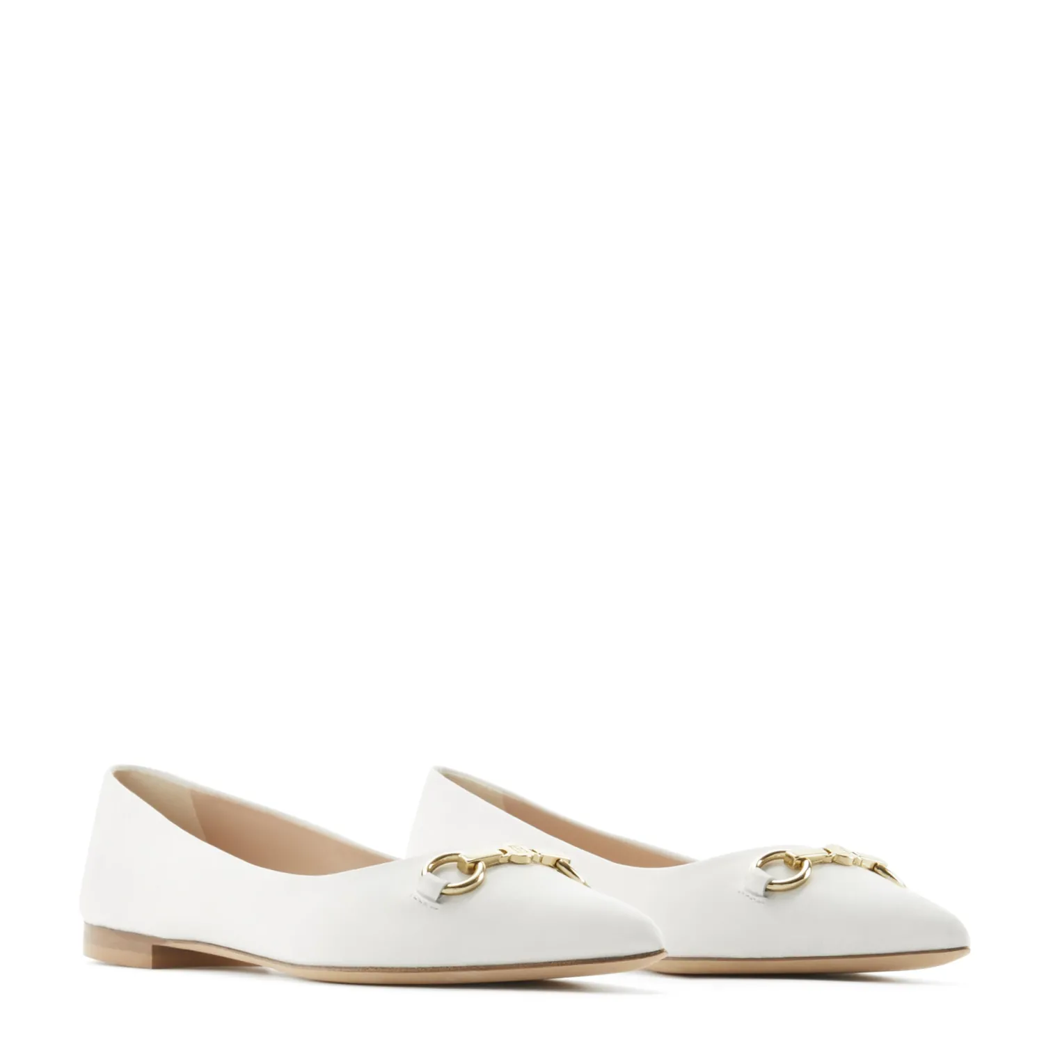 Vendôme Elita witte leren ballerina's van kalfsleer