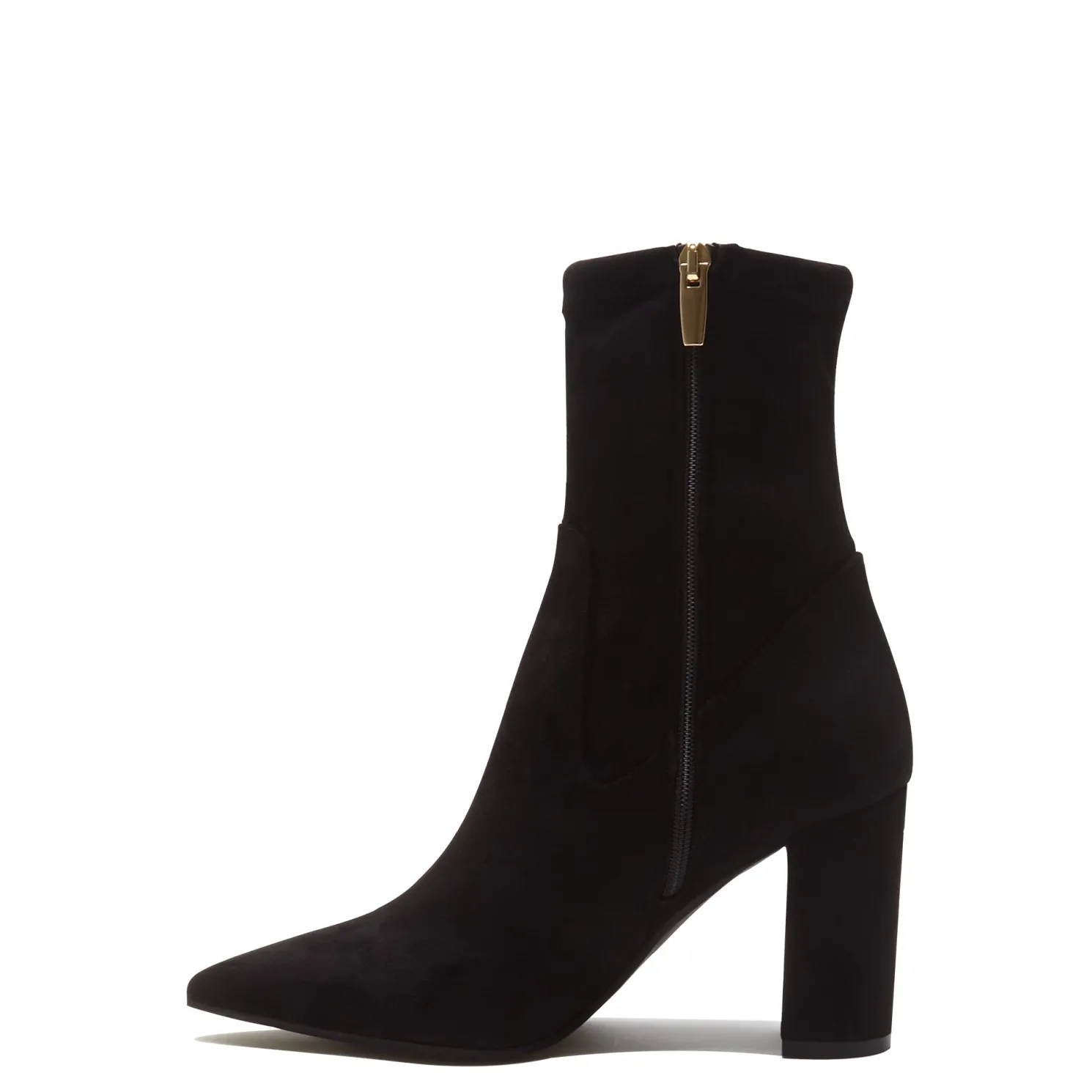 Vendôme Fem zwarte nylonstretch suède heels