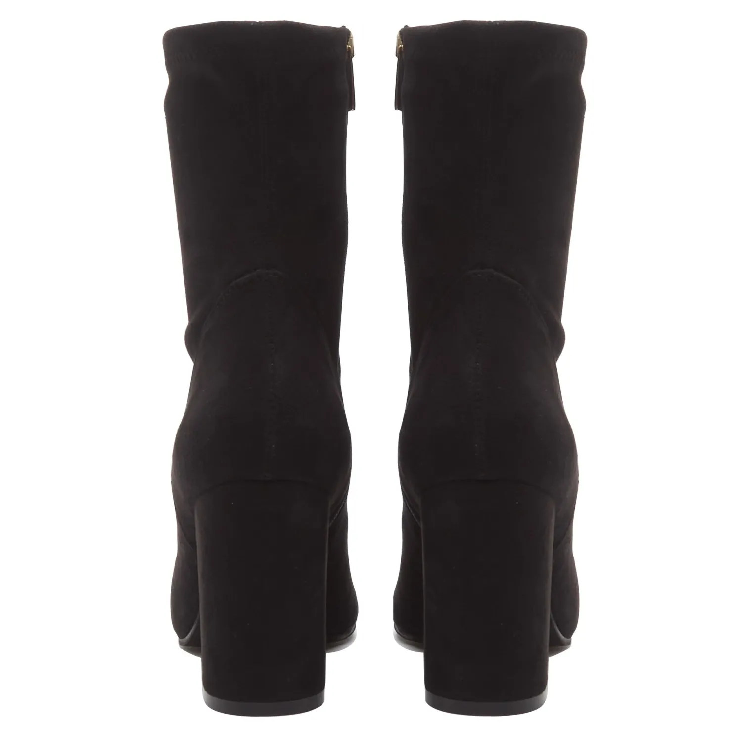 Vendôme Fem zwarte nylonstretch suède heels