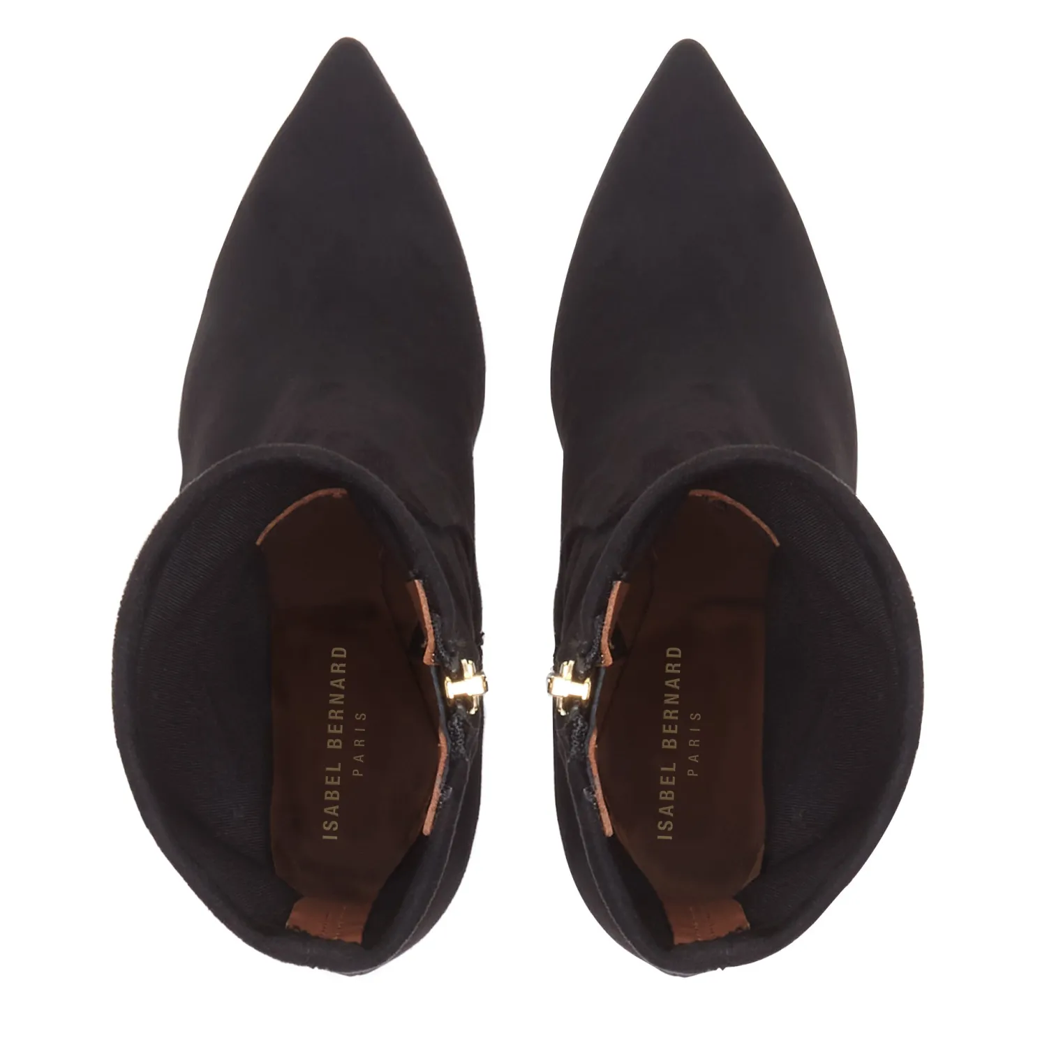 Vendôme Fem zwarte nylonstretch suède heels